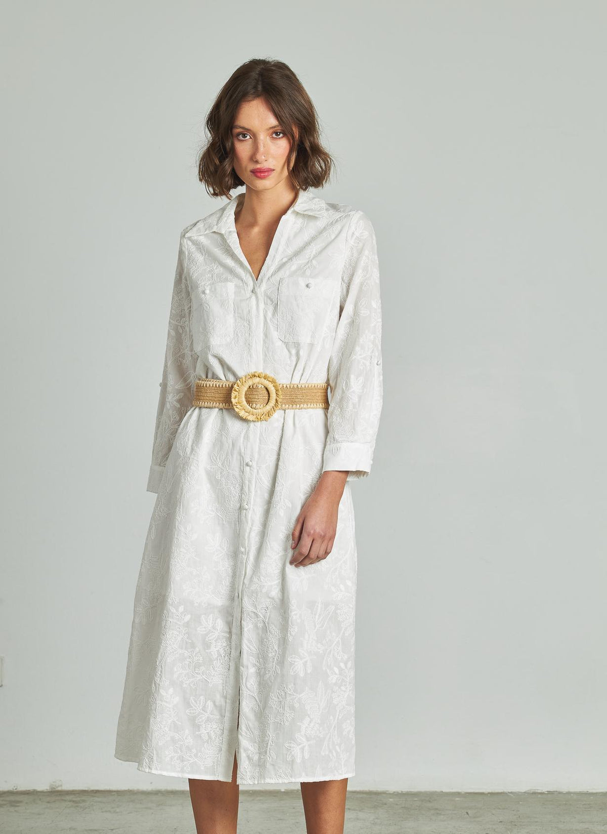 VESTIDO CAMISERO CINTURÓN