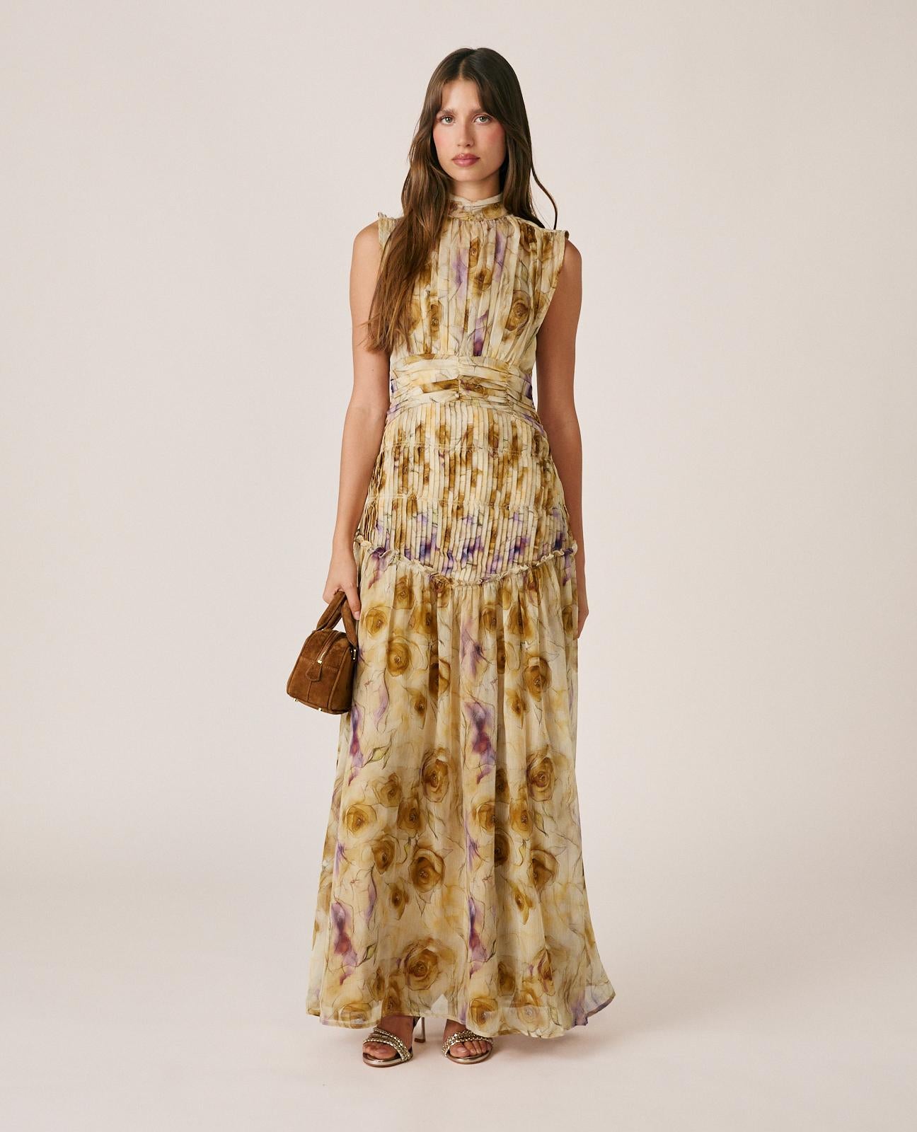 VESTIDO LARGO FLORAL