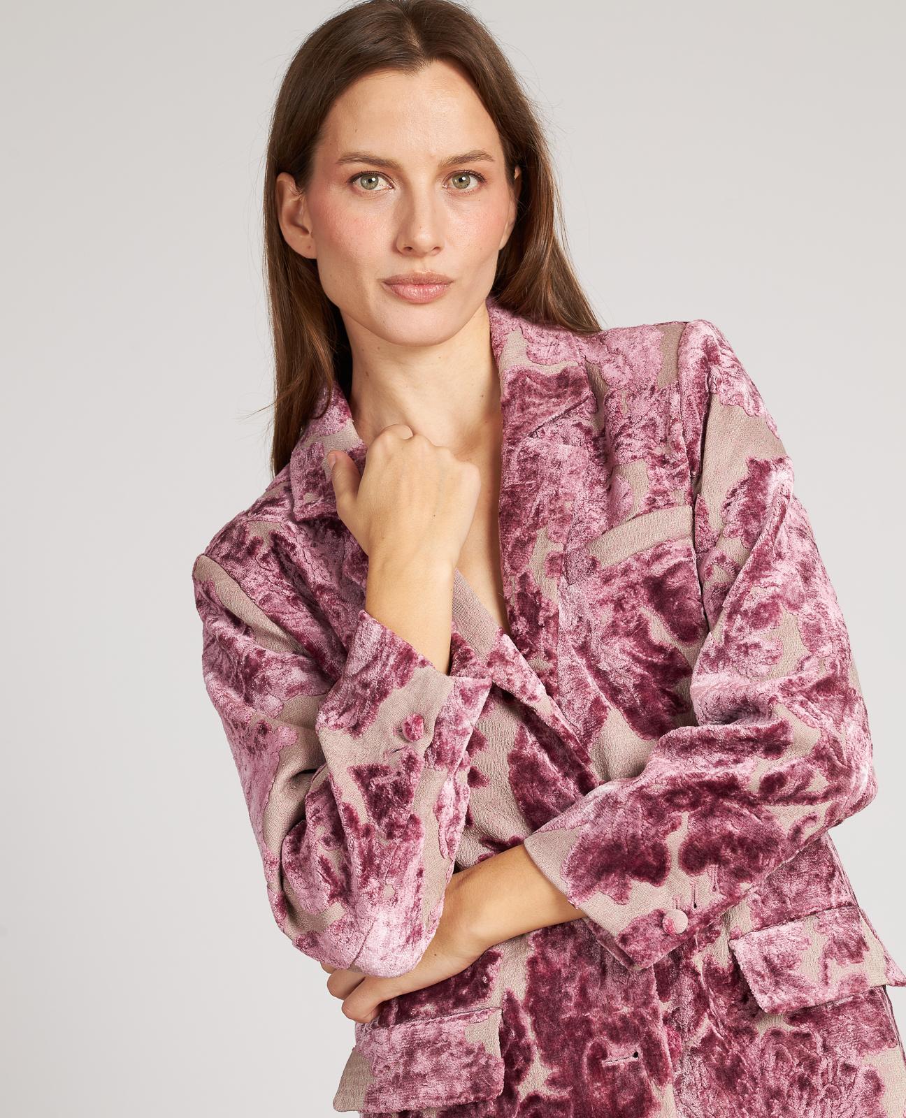 VELVET FLOWERS COAT