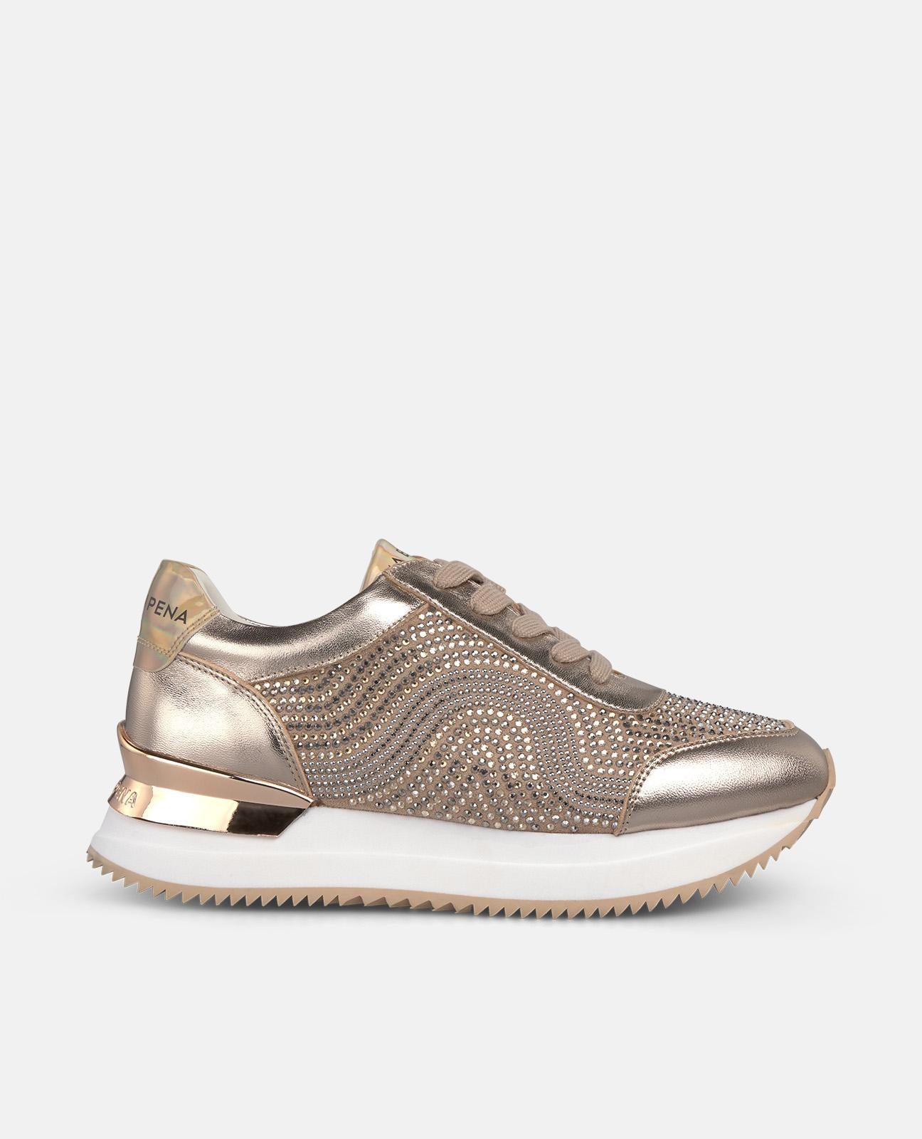 SNEAKER STAMPATA CON STRASS