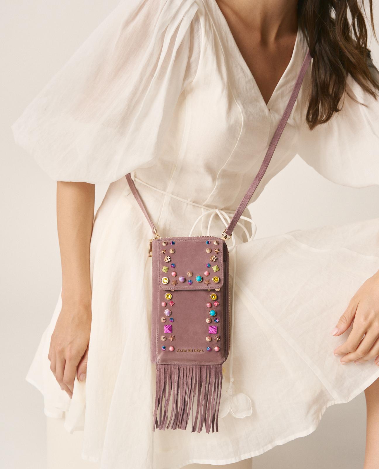 BOLSO CARTERA PEDRERÍA COLORES