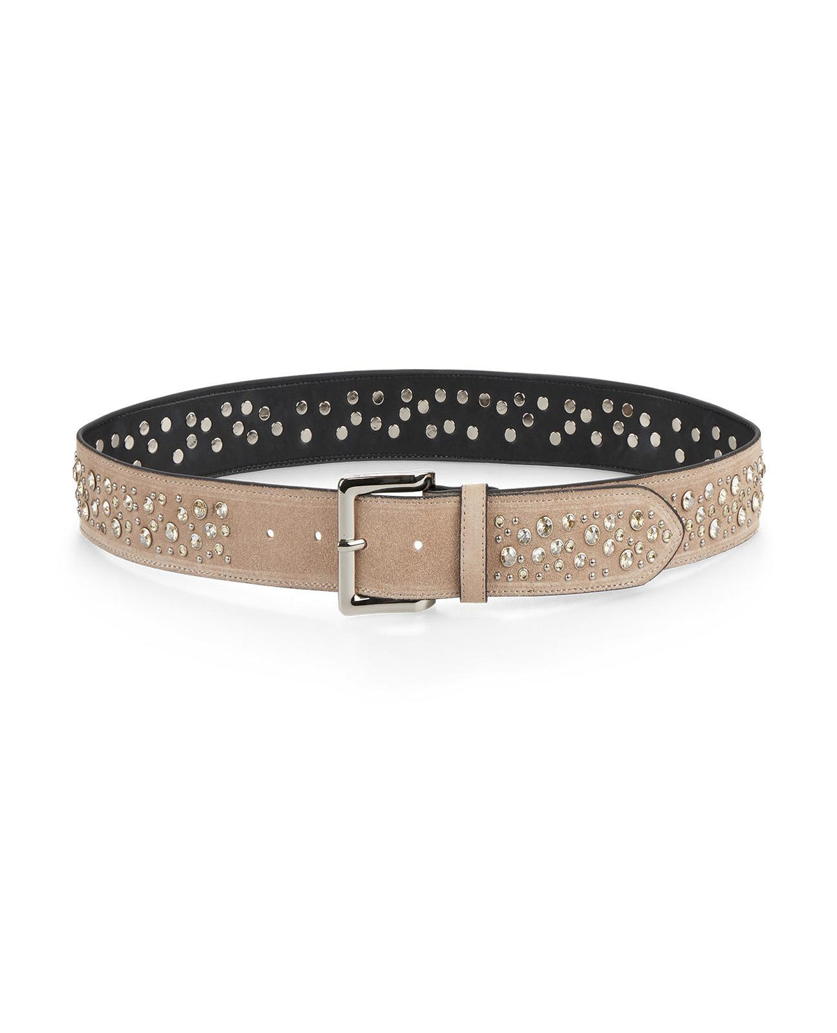 LEATHER BELT WITH BEADS