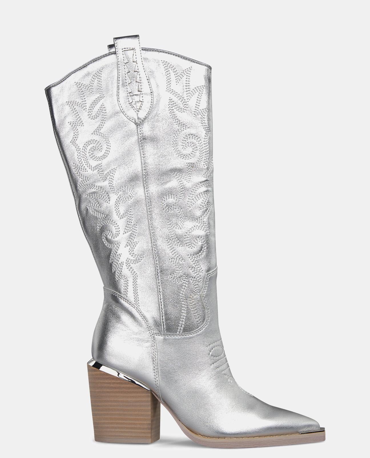 COWBOY EMBROIDERED HEEL BOOT