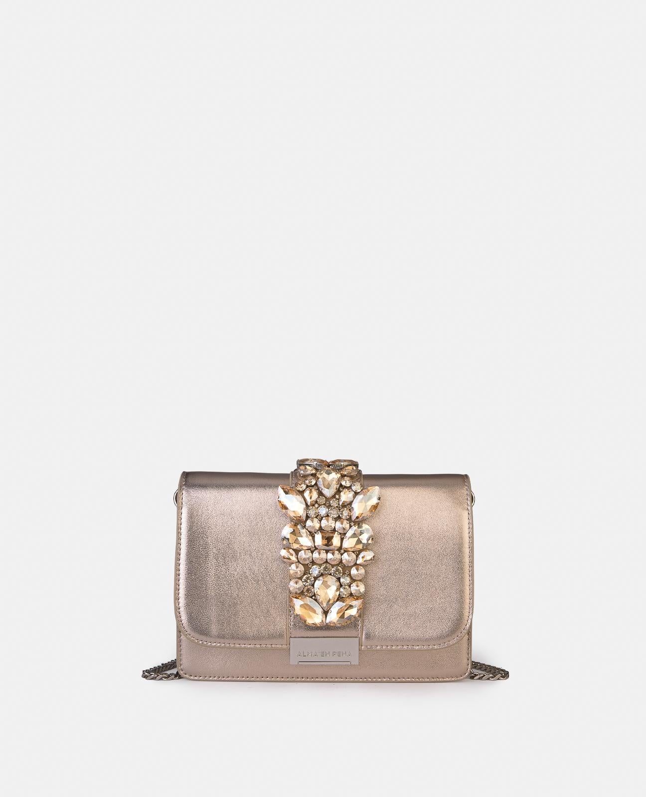 CLUTCH BAG WITH RHINESTONES