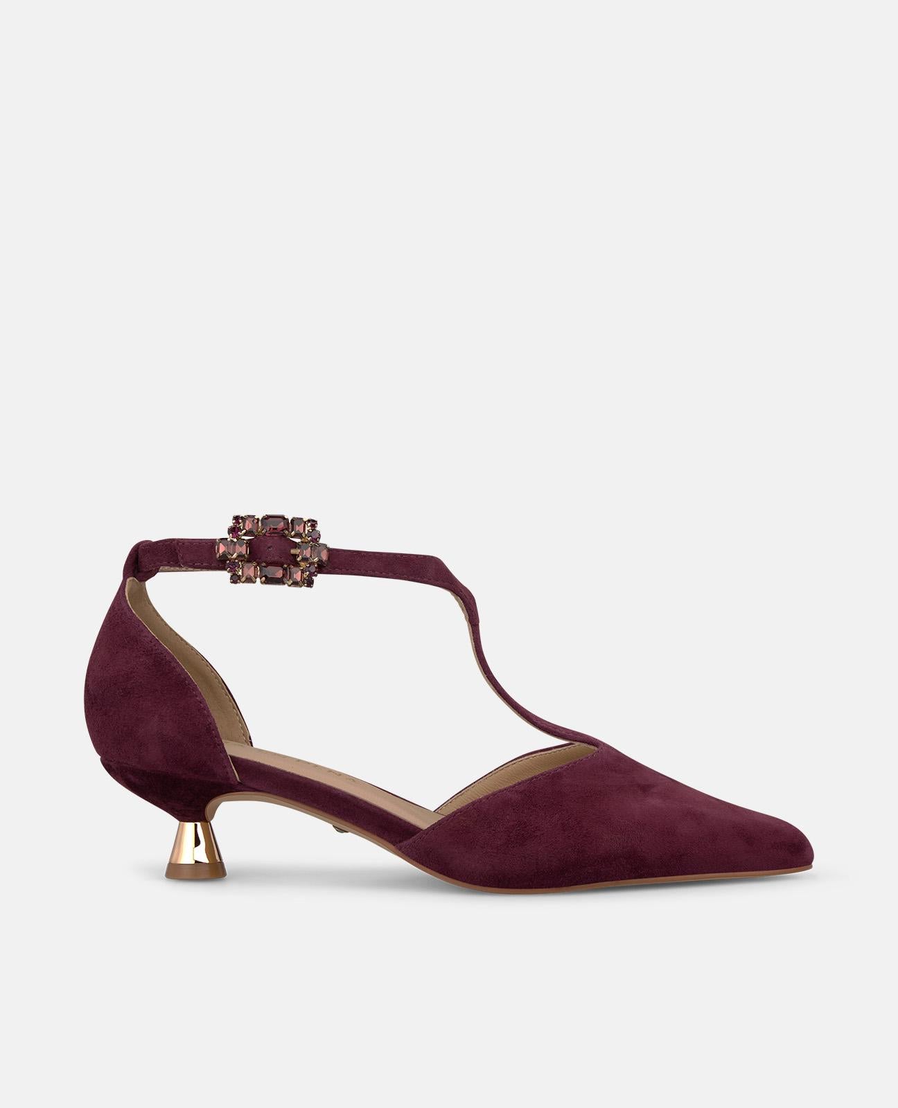 ZAPATO TACÓN CHUPETE DE ANTE