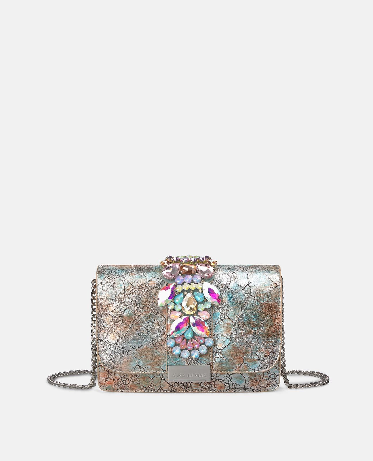 CLUTCH BAG WITH RHINESTONES