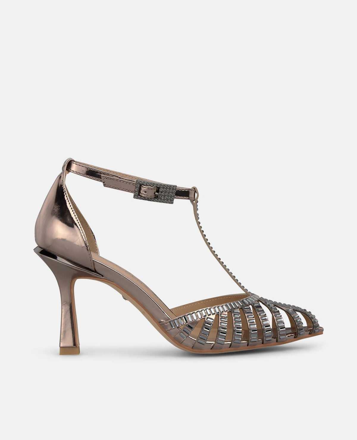 MIRROR-EFFECT EVENING SHOES
