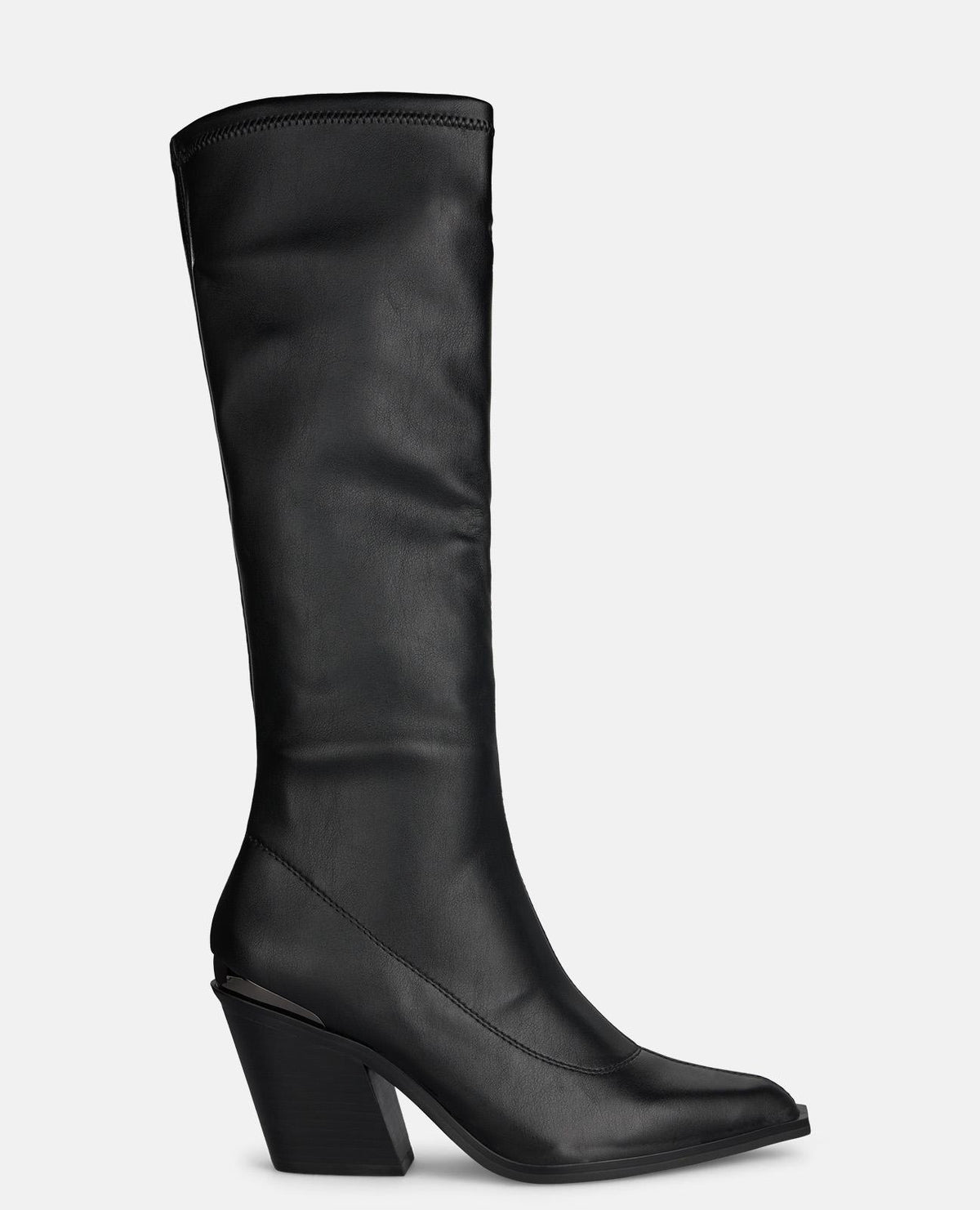 HIGH-TOP BOOTS WITH A LEATHER-LIKE LOOK