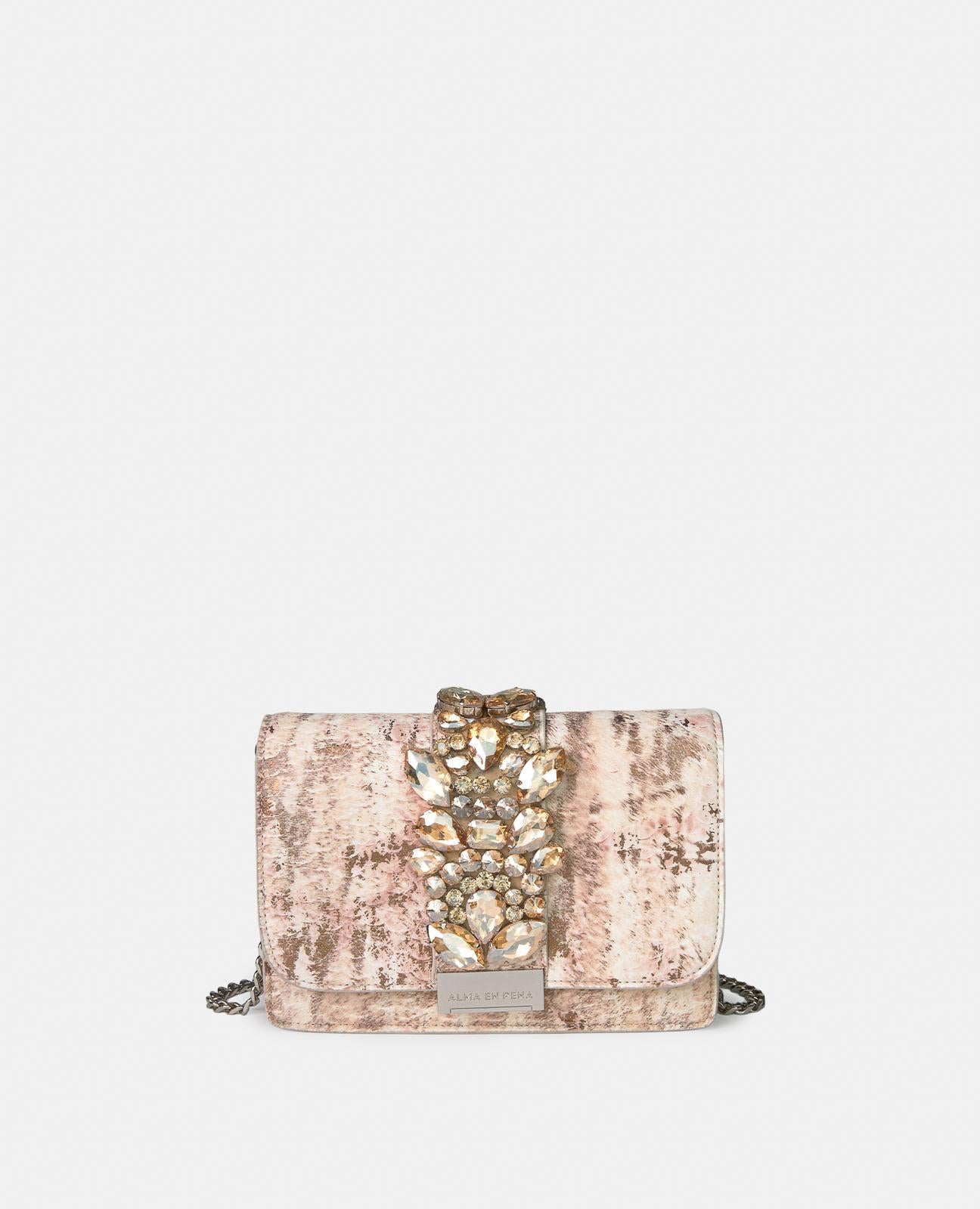 CLUTCH BAG WITH RHINESTONES