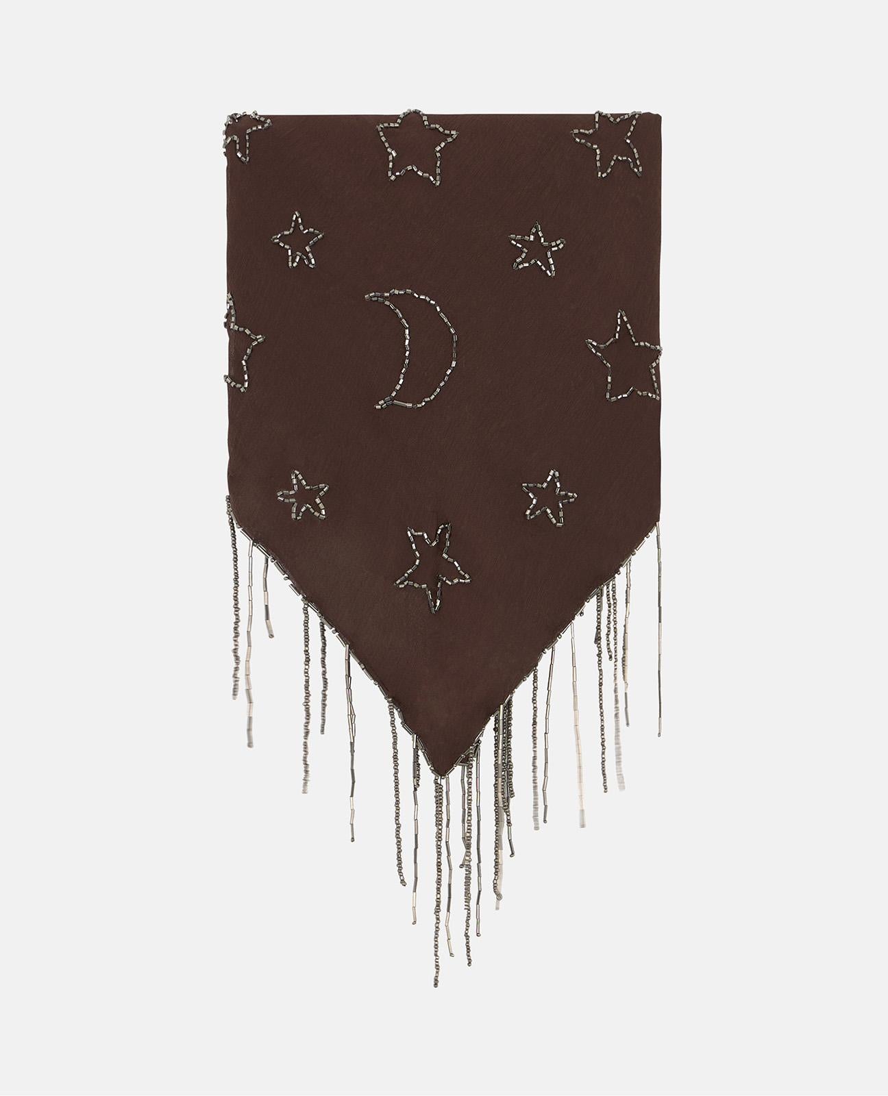 TRIANGULAR BEADED SCARF