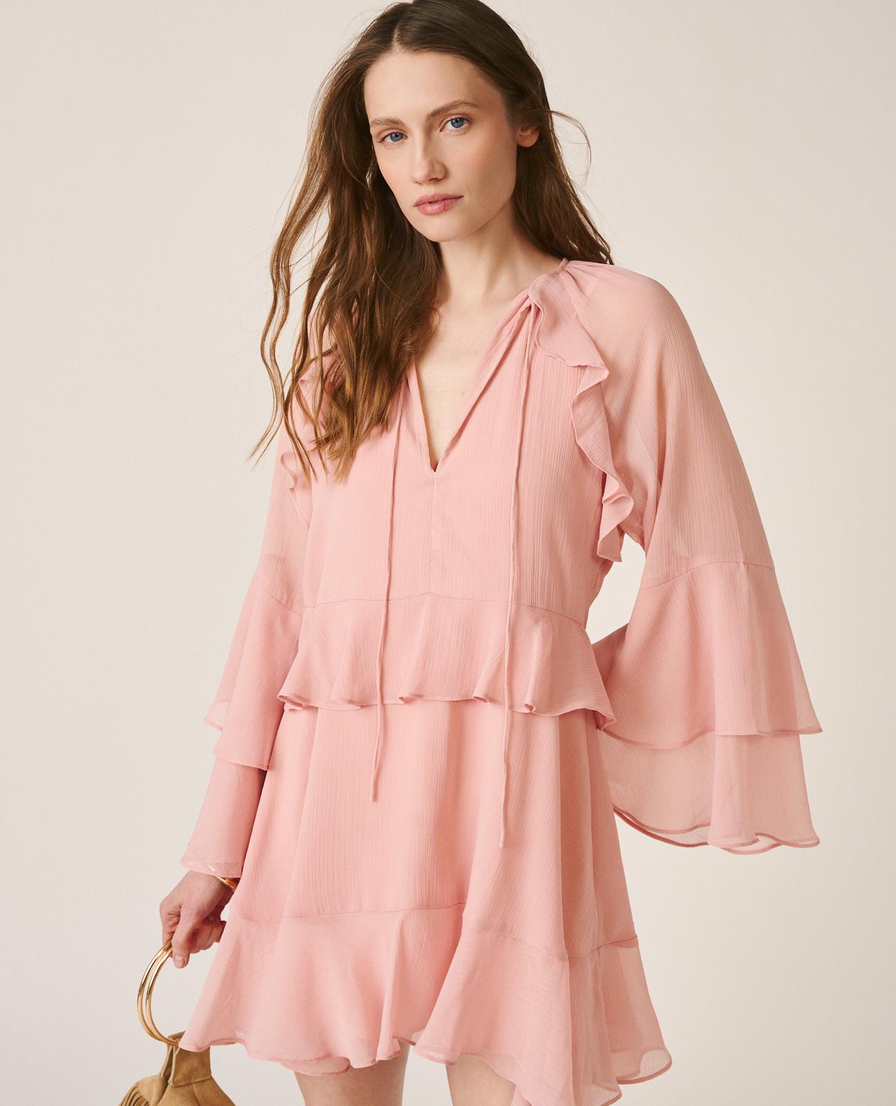 VESTIDO MANGA ACAMPANADA