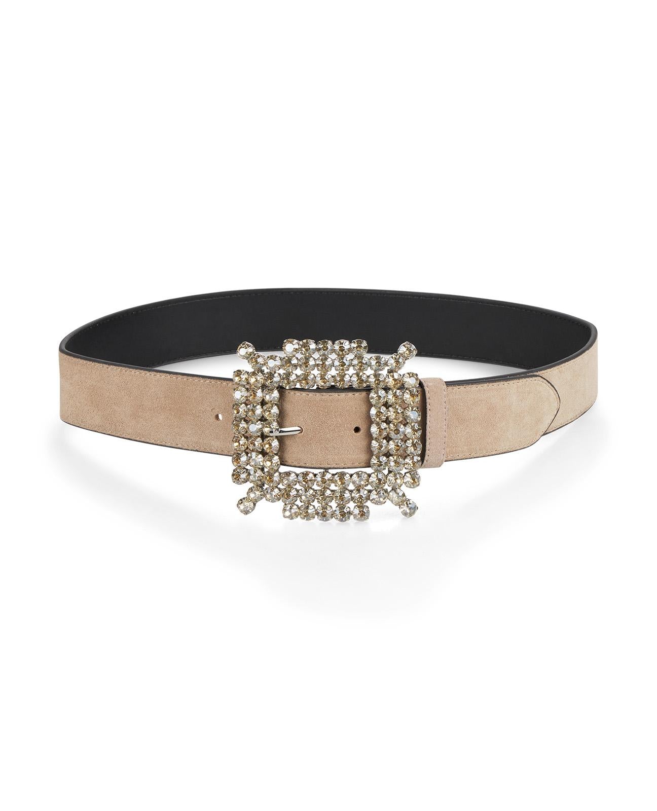 GÜRTEL MIT STRASSBESETZTER SCHNALLE