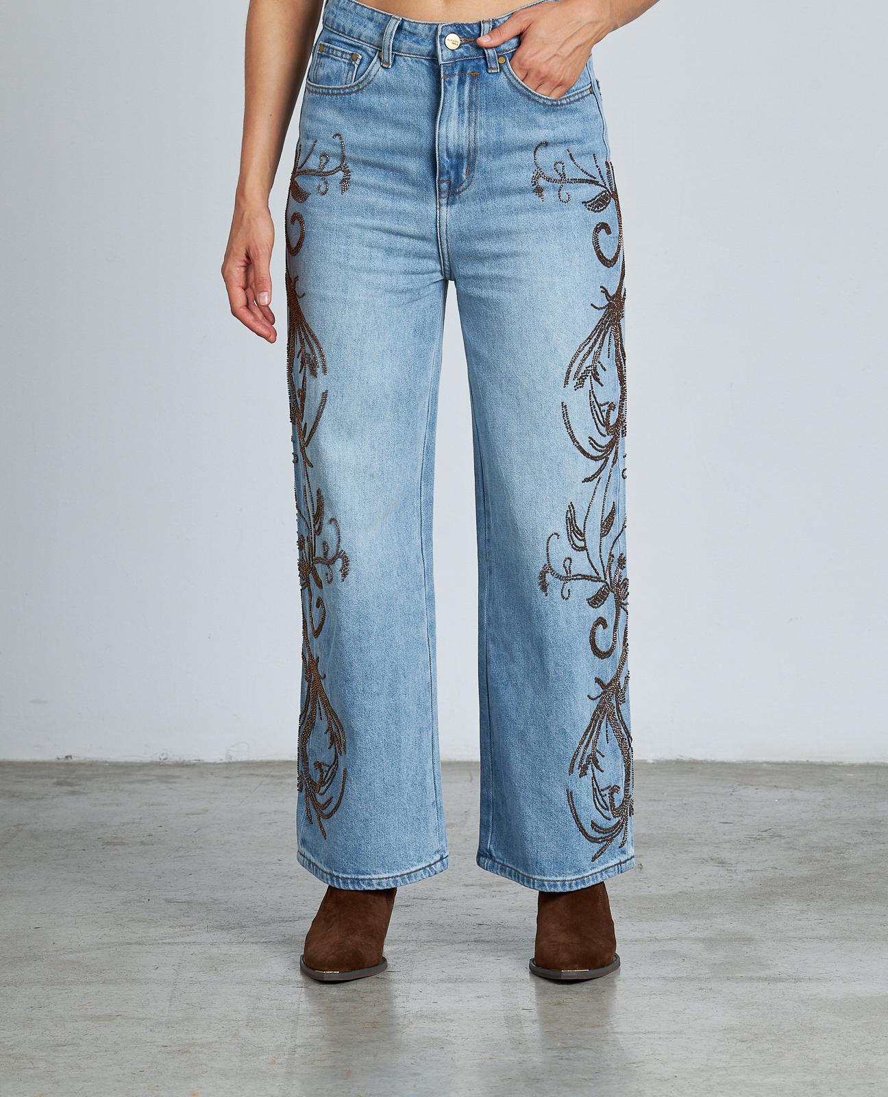 PANTALÓN DENIM DETALLES