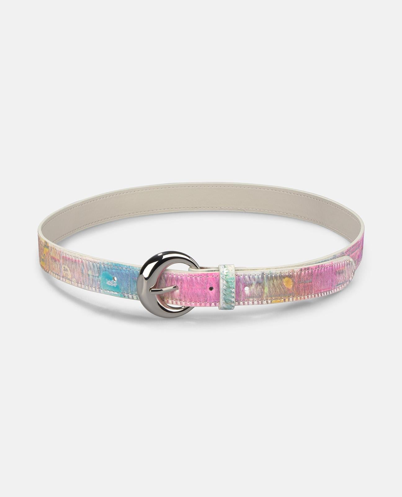 CINTURÓN HEBILLA METÁLICA REDONDA