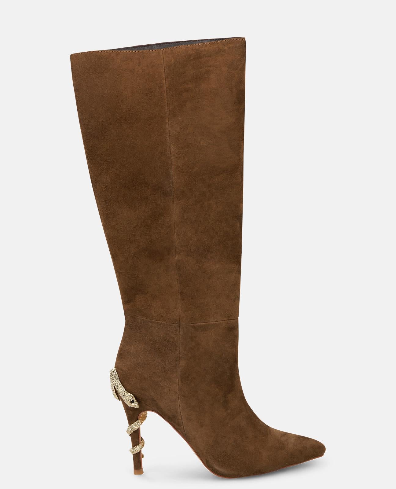 BOTA CON SERPIENTE TACÓN