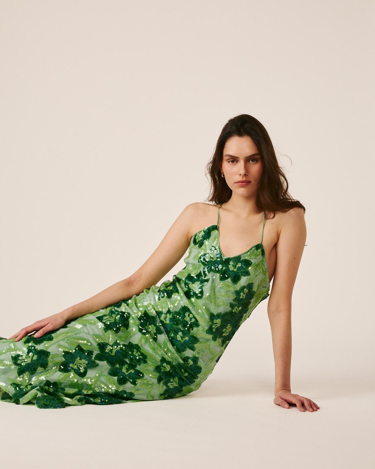 VESTIDO MIDI LENTEJUELAS