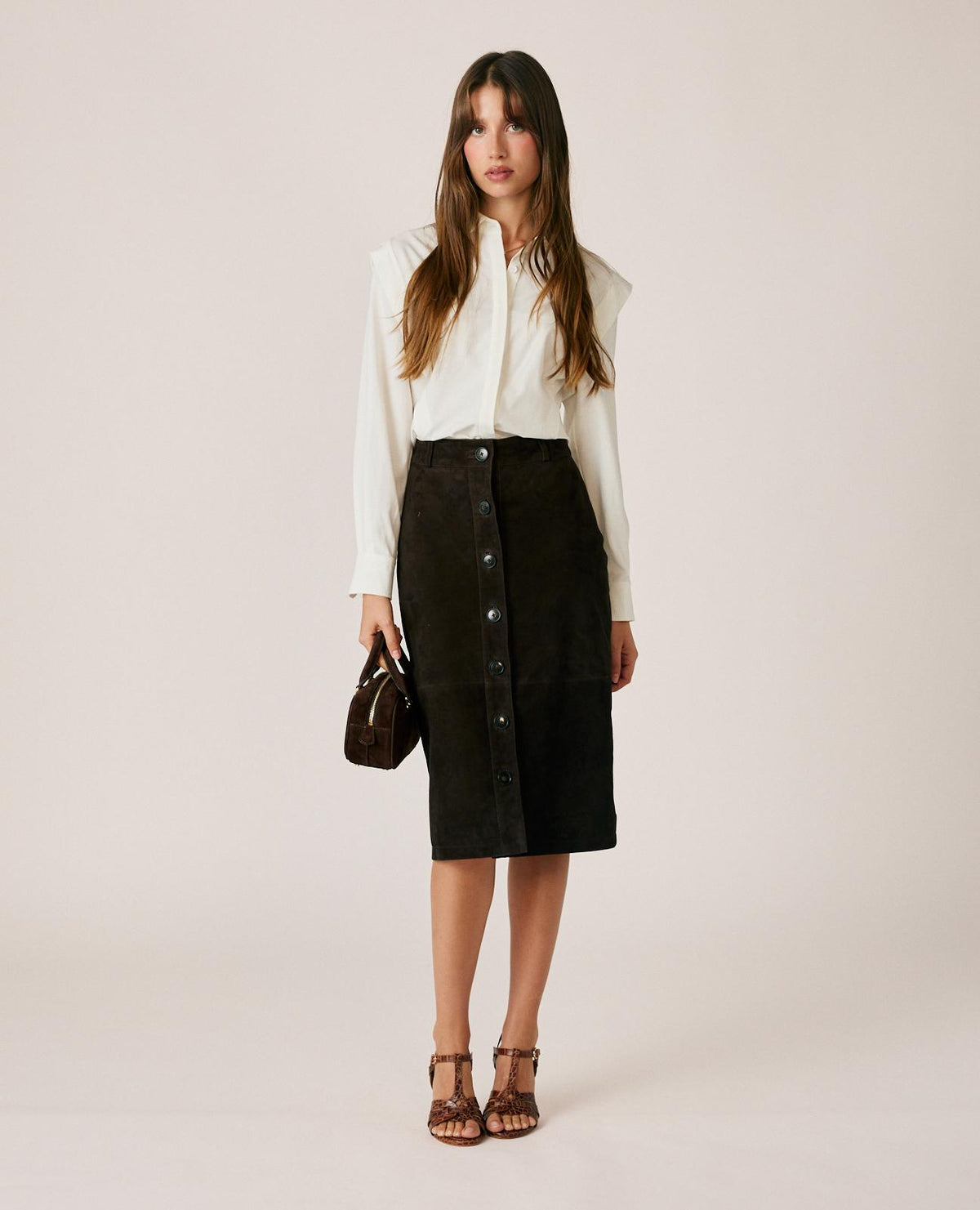 FALDA MIDI DE ANTE
