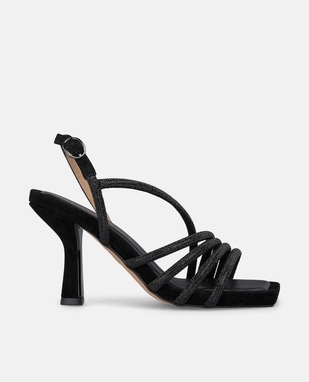 HEELED SANDAL WITH RHINESTONE DETAIL