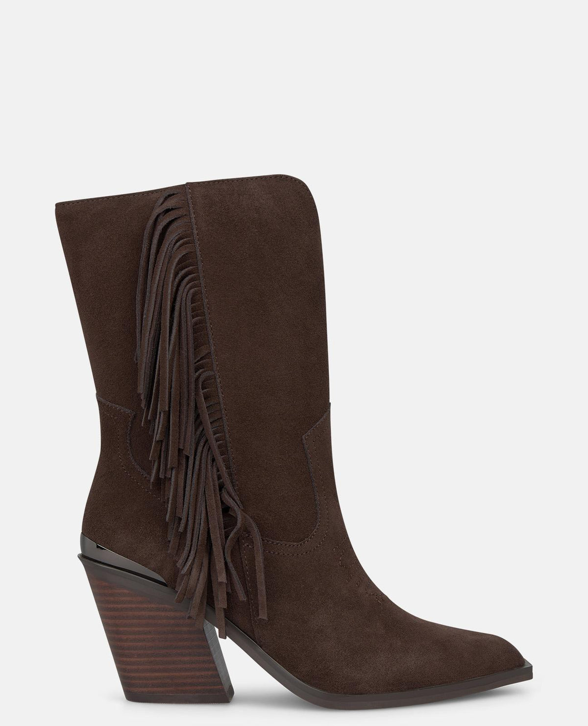 LEATHER COWBOY BOOTS WITH FRINGE