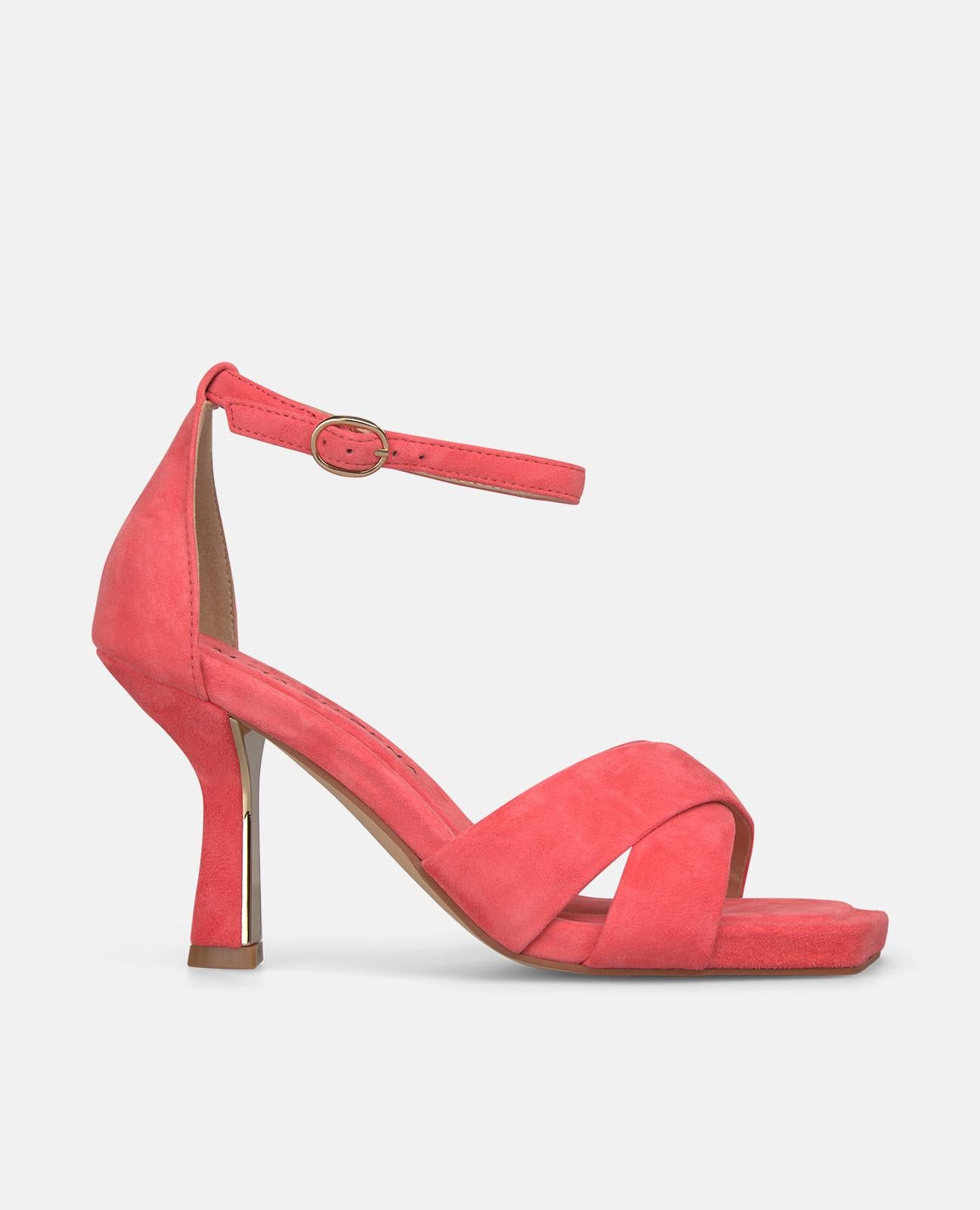 SANDALIA TACON TIRAS CRUZADAS