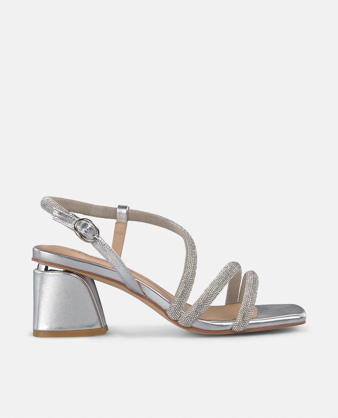 SANDALE À LARGE TALON