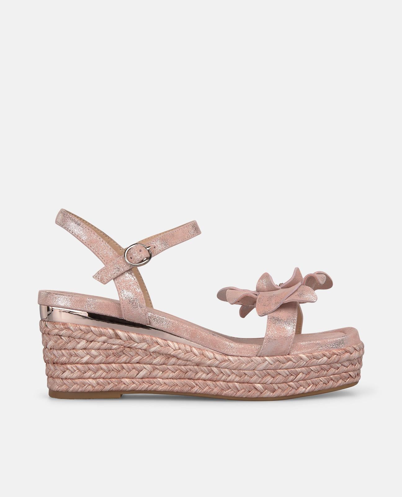 SANDALIA ESPARTO DETALLE FLOR