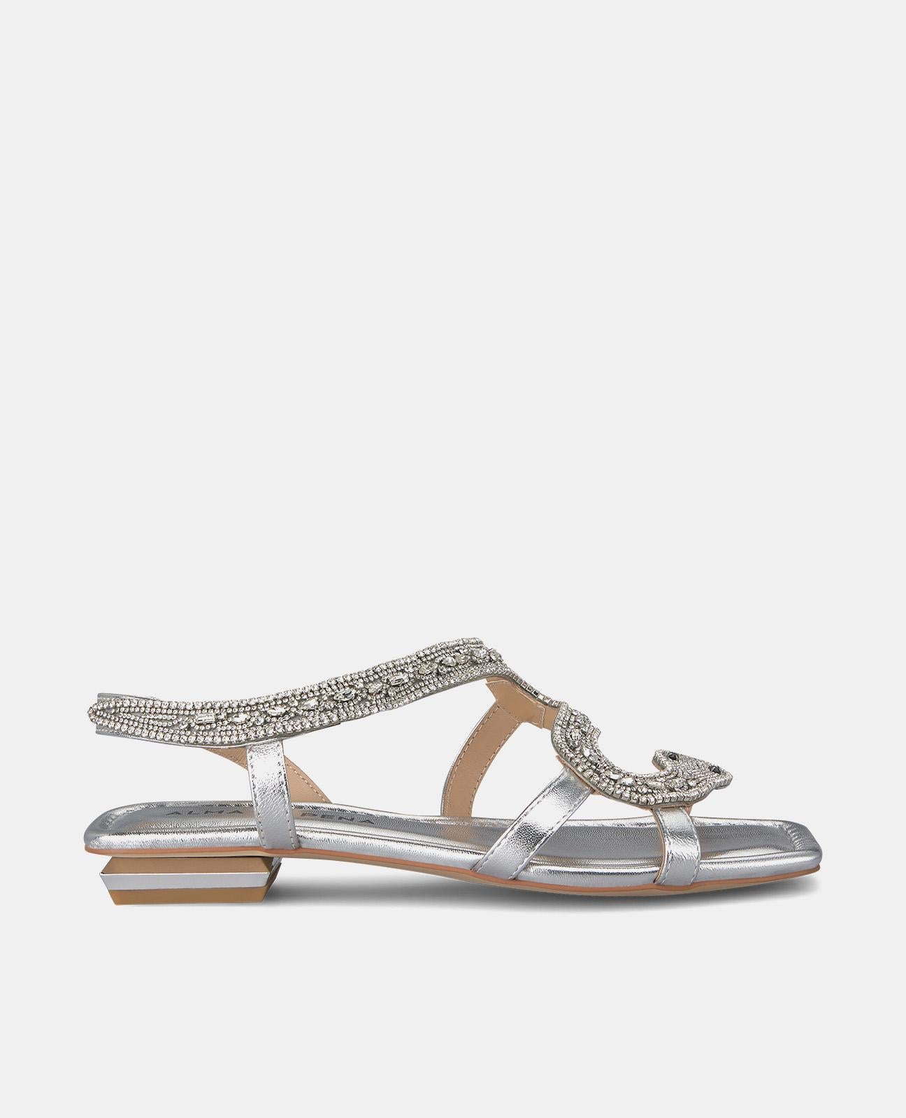 SANDÁLIA PLANA DE COBRA