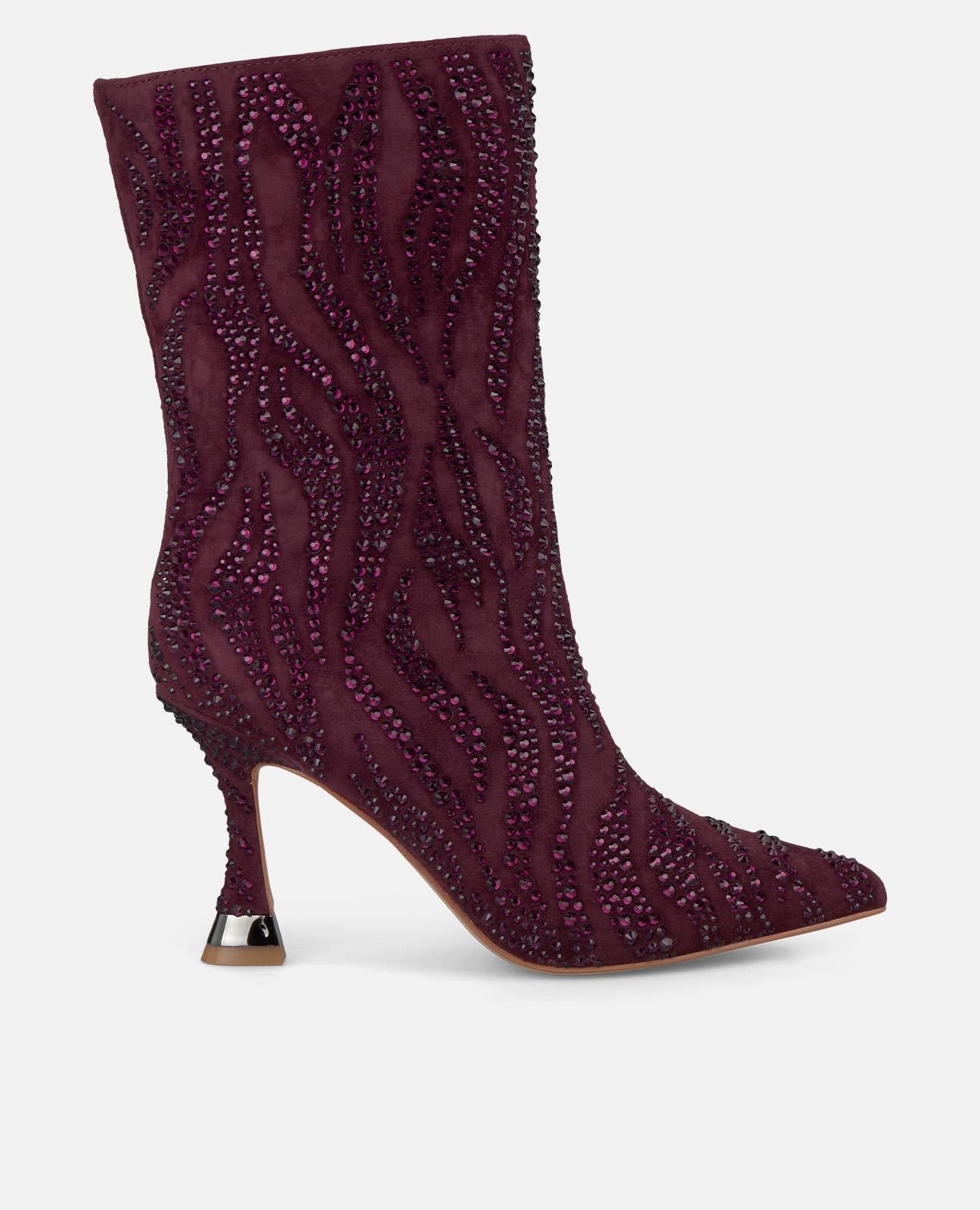 BOTTINES AVEC DÉTAILS EN STRASS