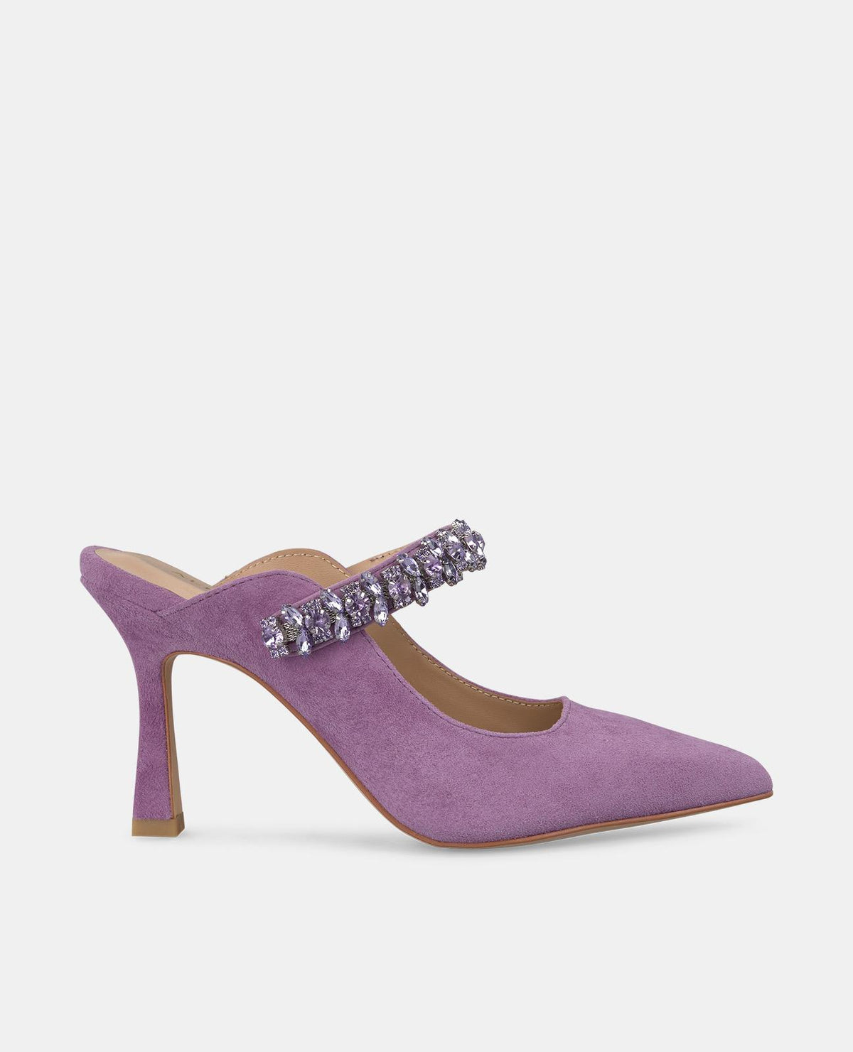 SCARPA CON TACCO A SPILLO E STRASS