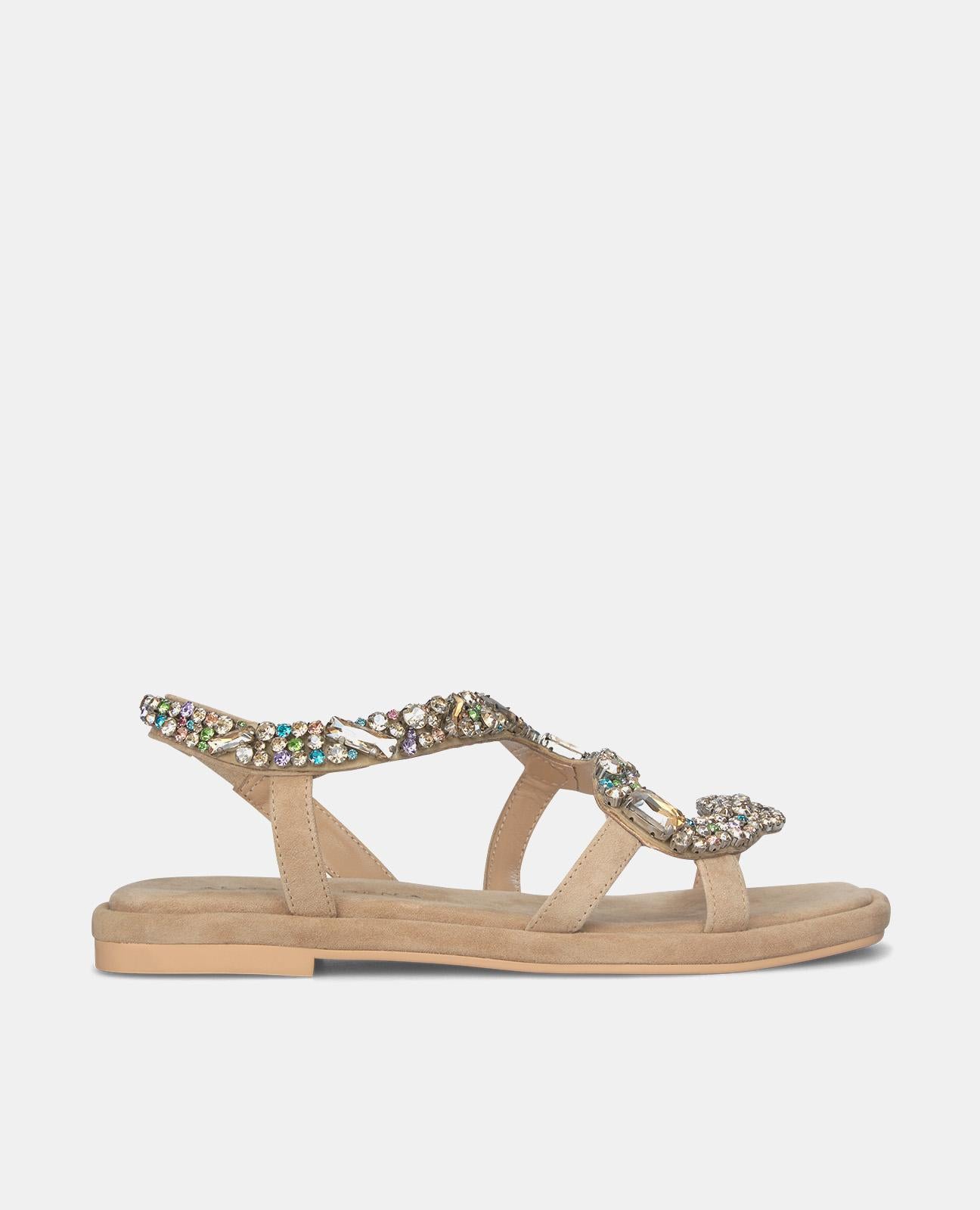 SNAKE RHINESTONE SANDAL