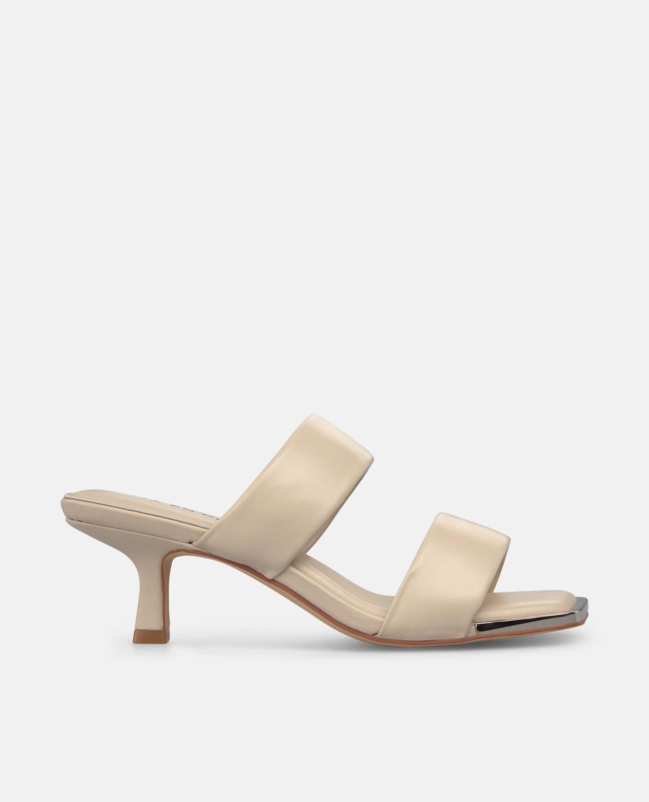 SANDALIA DOBLE TIRA EN NAPA