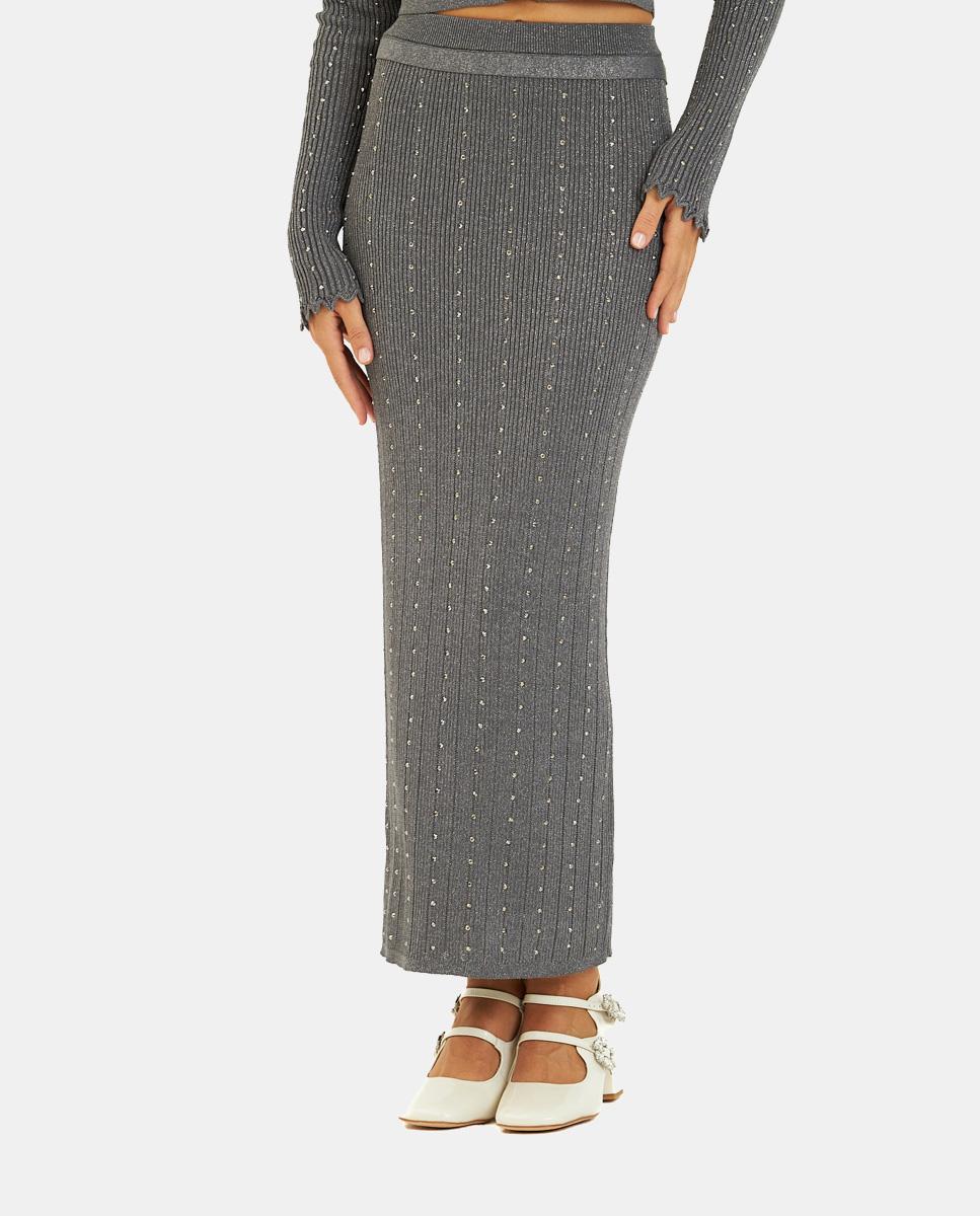 JUPE EN MAILLE MÉTALLIQUE