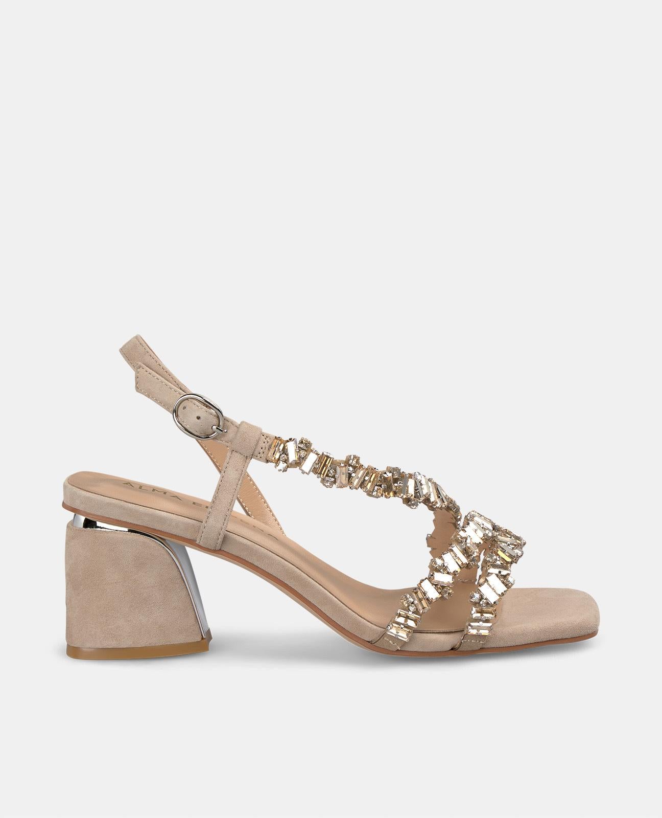 JEWEL STRAPS HEEL SANDAL