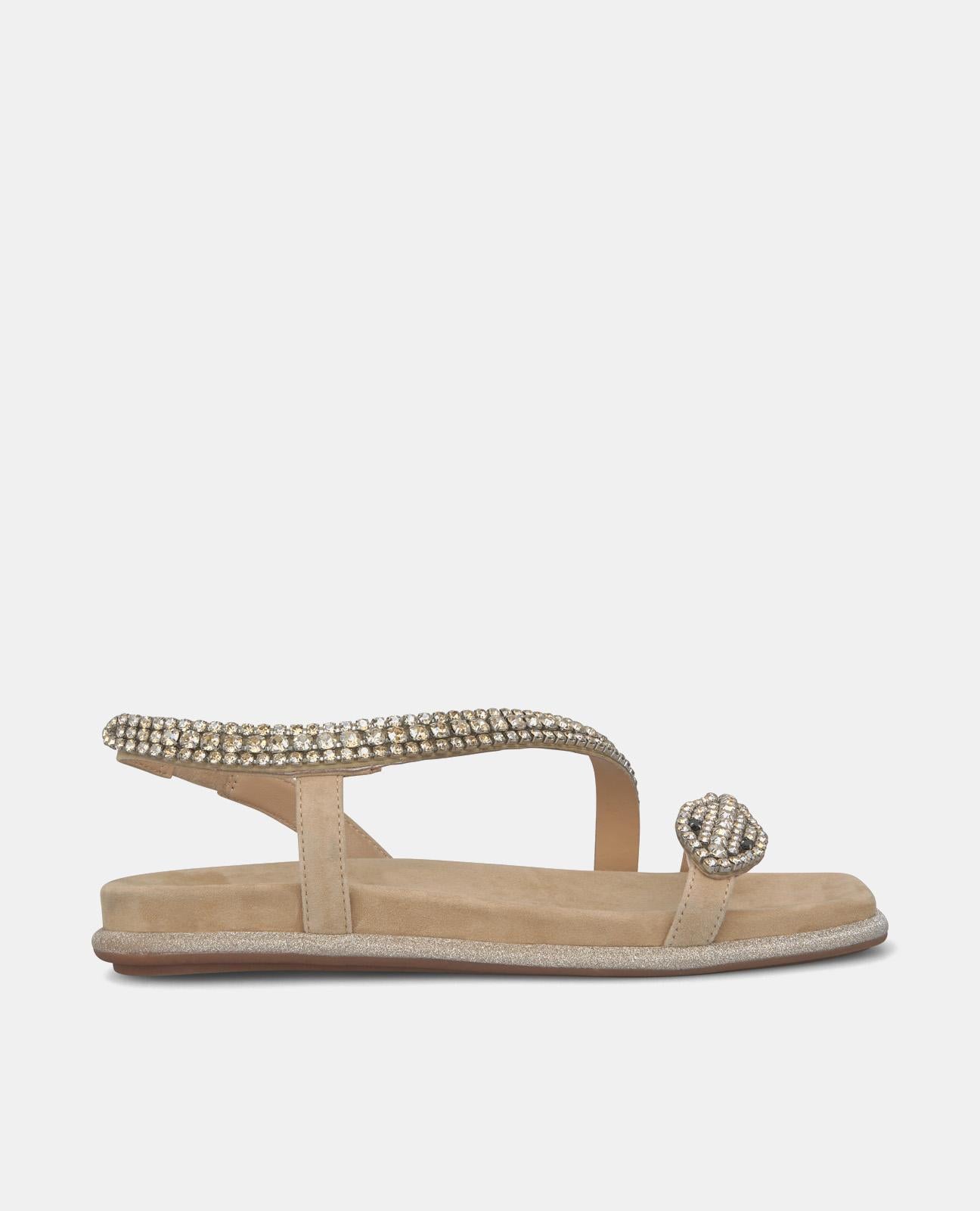 SANDALIA PLANA SUELA PURPURINA