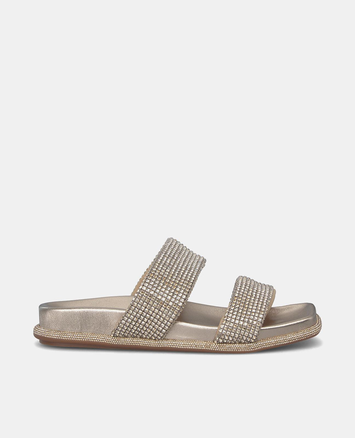 SANDALIA PLANA TIRAS STRASS