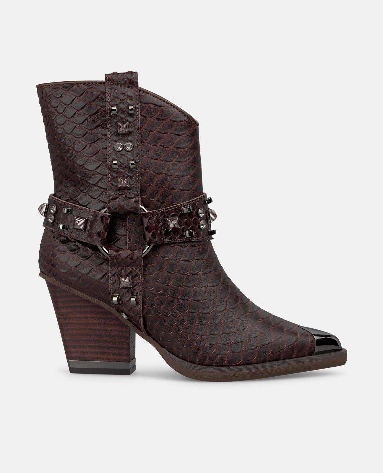 BOTÍN TACHAS DETALLE METALIZADO