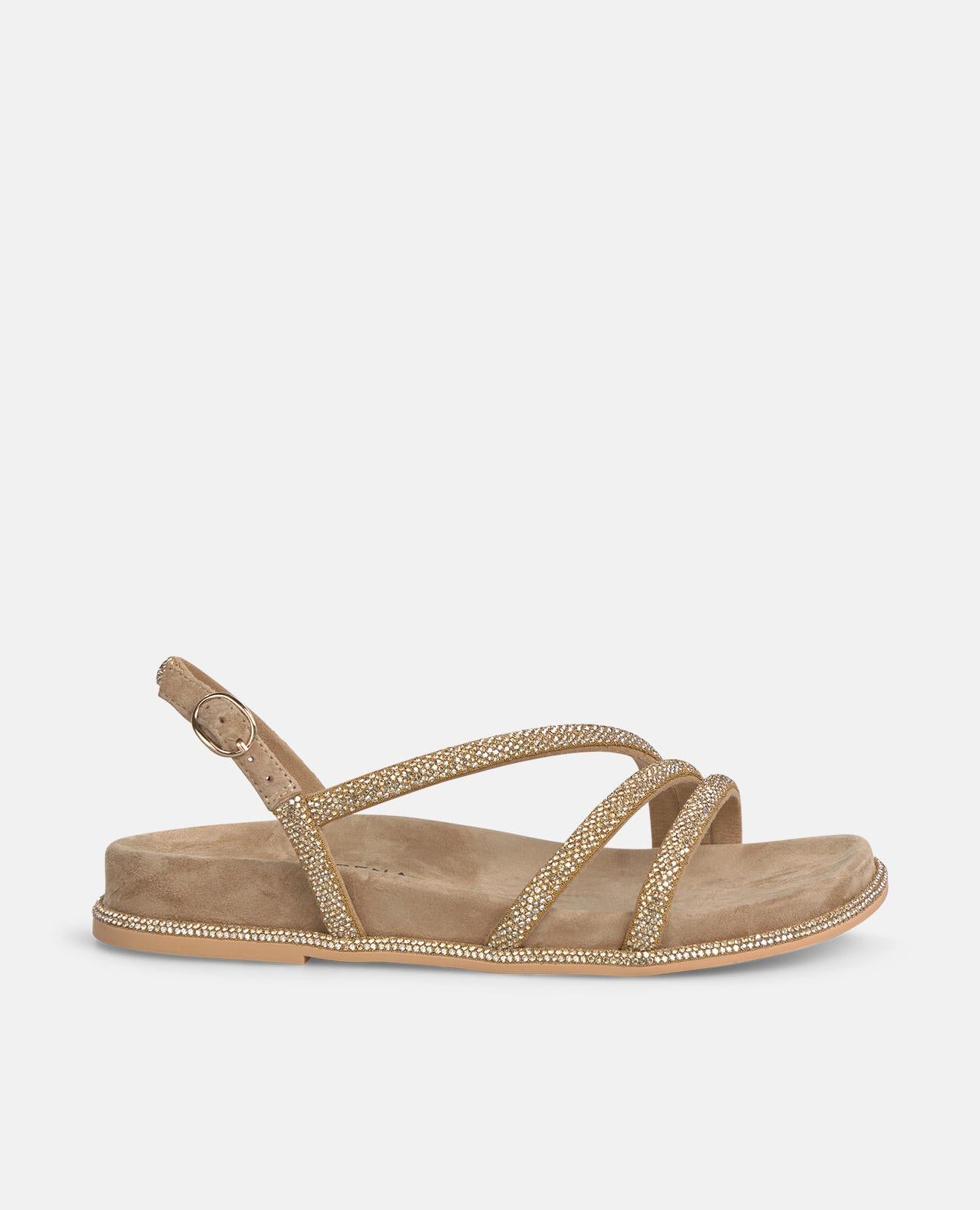 FLAT SANDAL WITH TRANSFER STRAPS