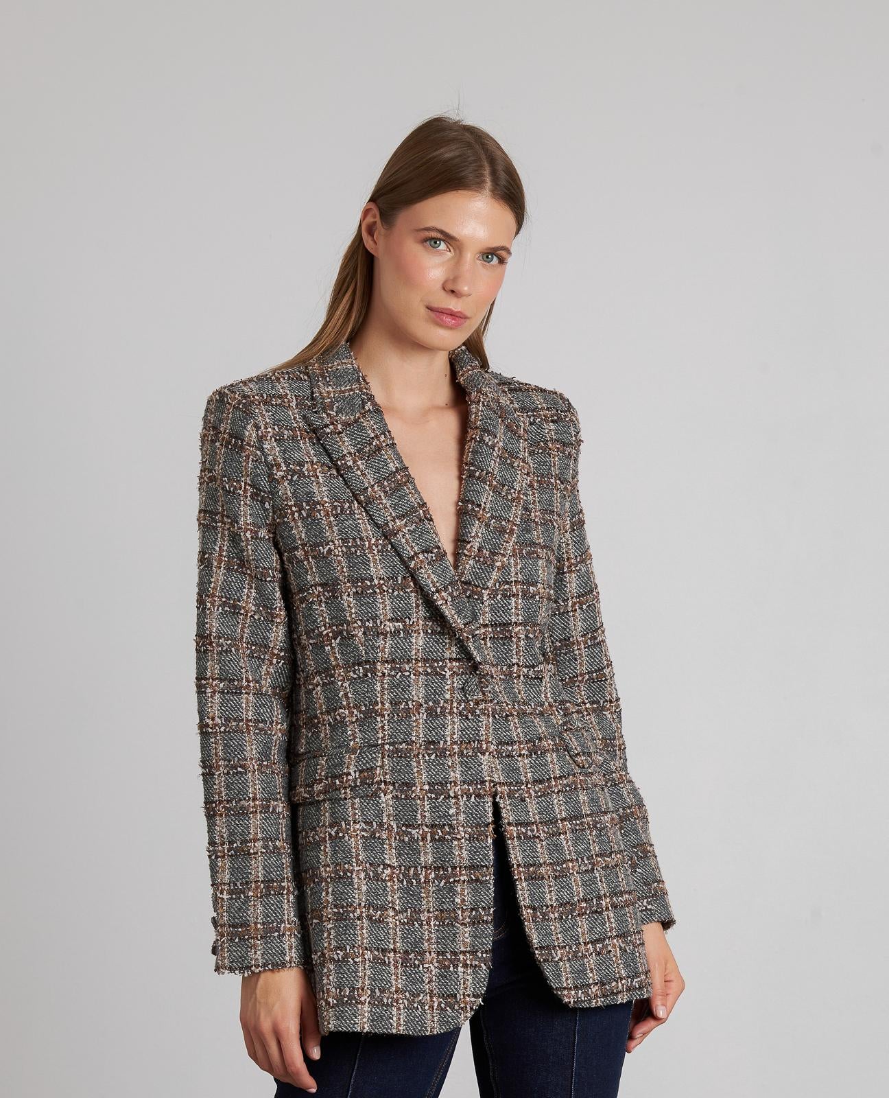 BLAZER CHECKERED STRUCTURE
