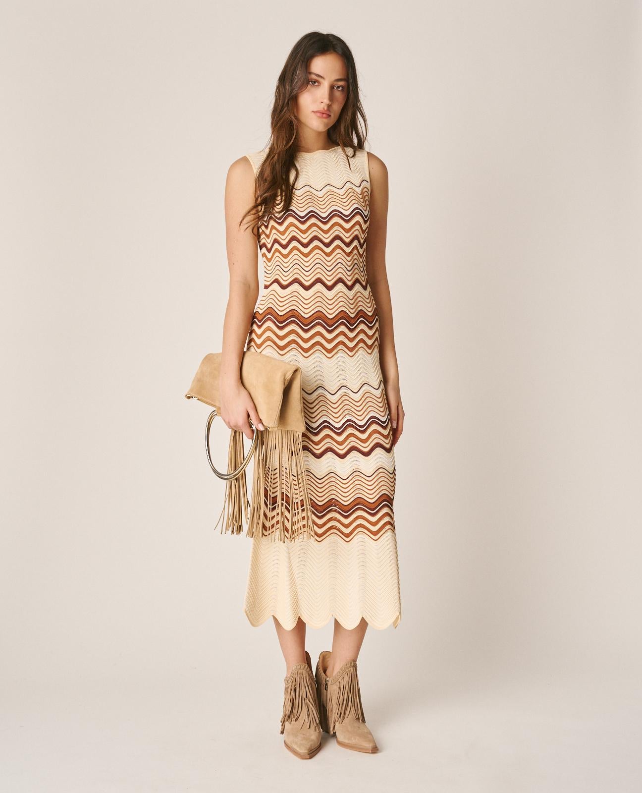 VESTIDO PUNTO SIN MANGAS