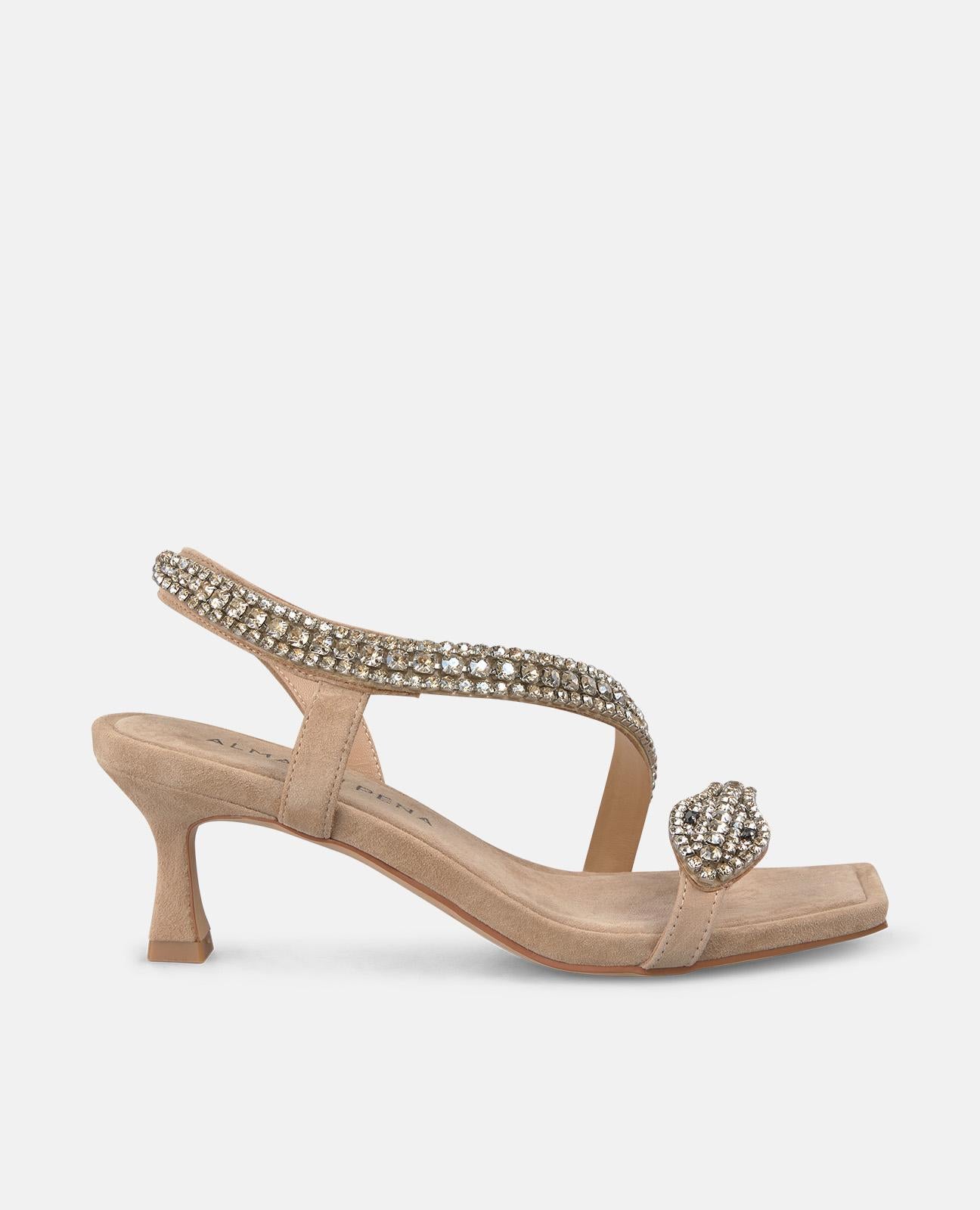 SANDÁLIA COM SALTO DE COBRA MINI