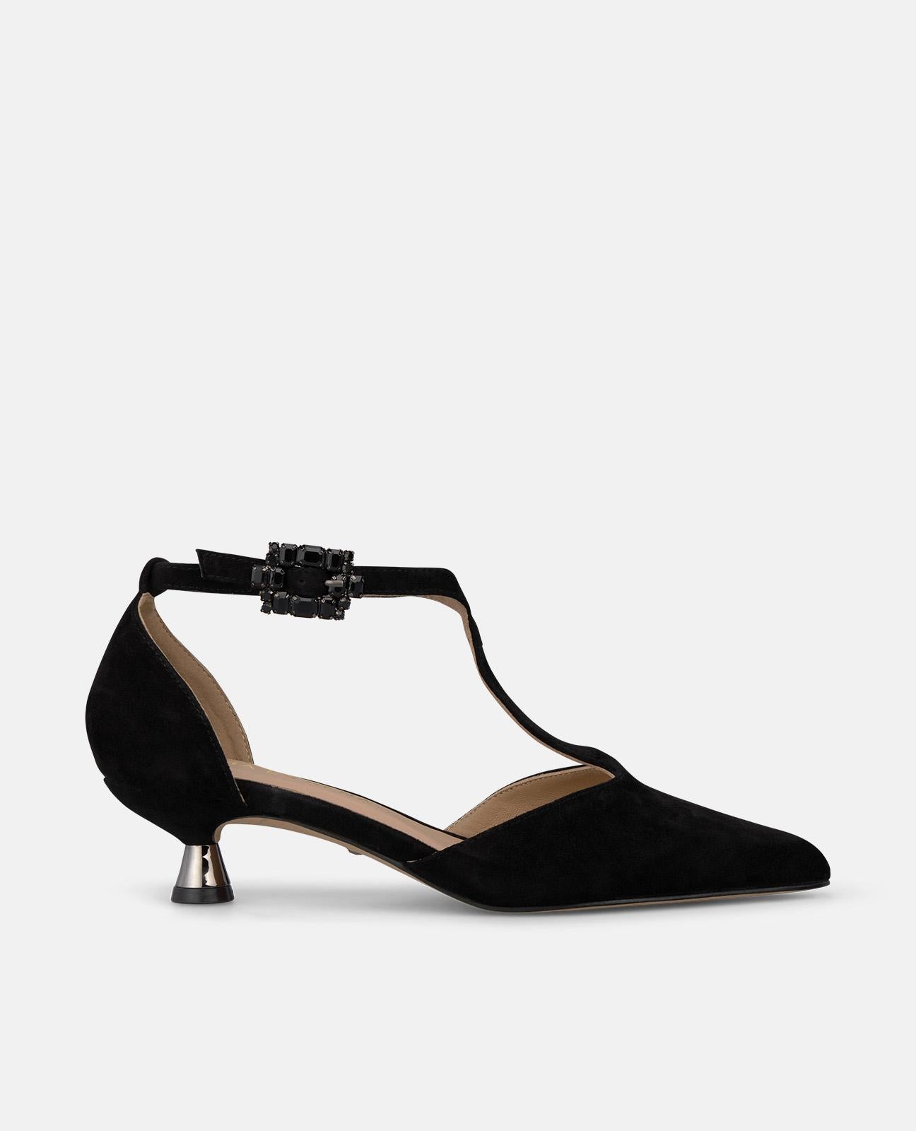ZAPATO TACÓN CHUPETE DE ANTE