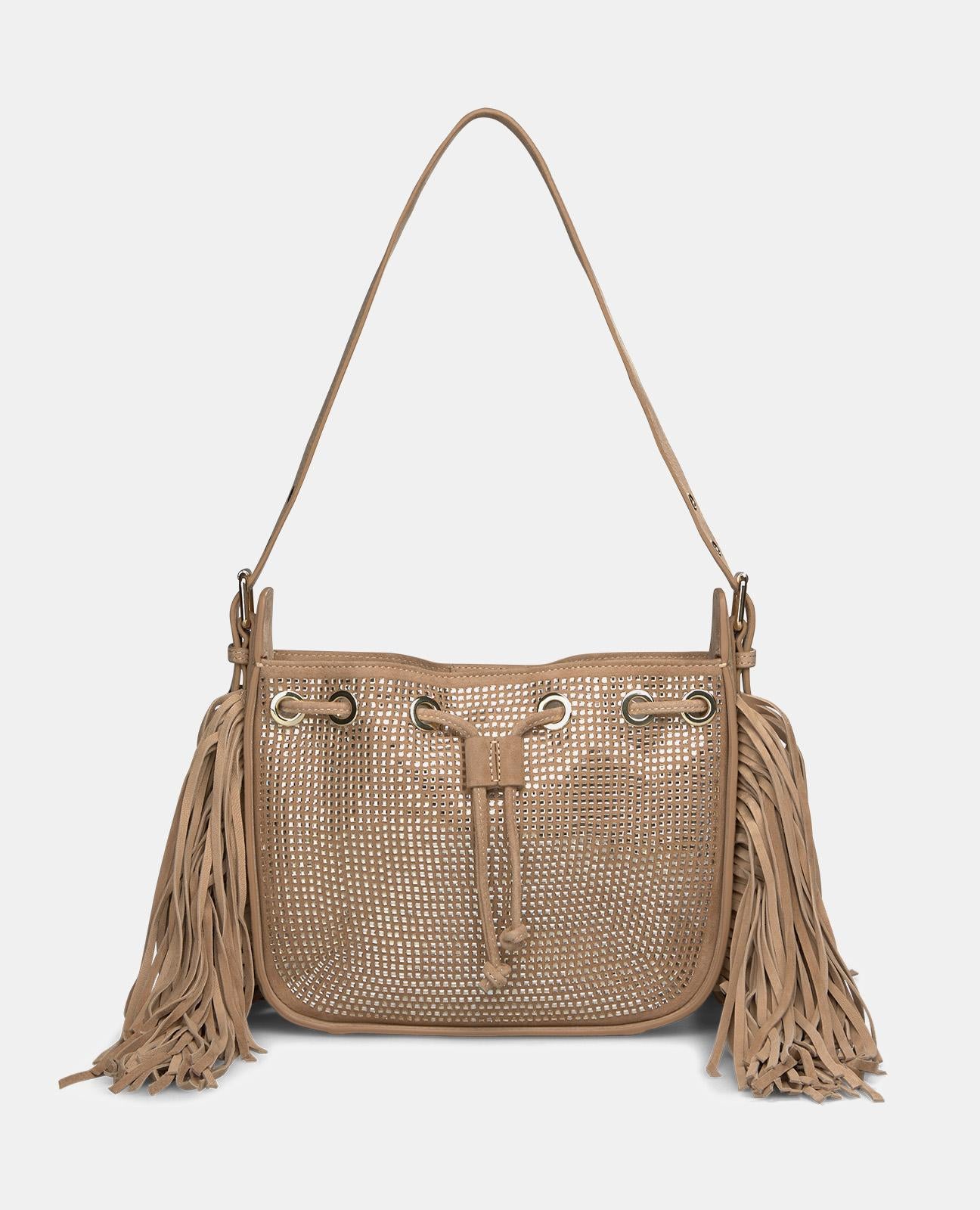 SACO DE OMBRO COM FRANJAS