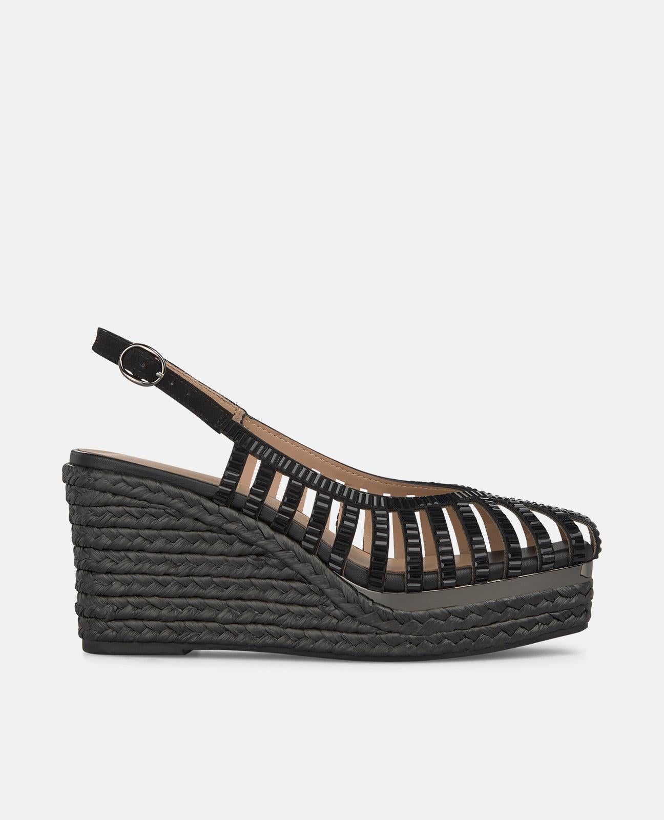 SANDALIA EN REJILLA DE ESPARTO