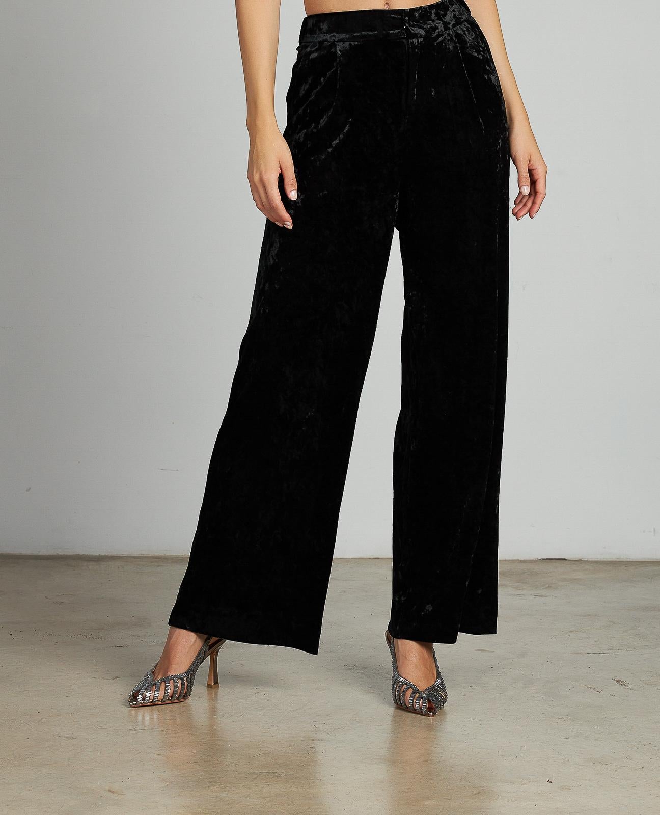 PANTALÓN TIRO ALTO TERCIOPELO