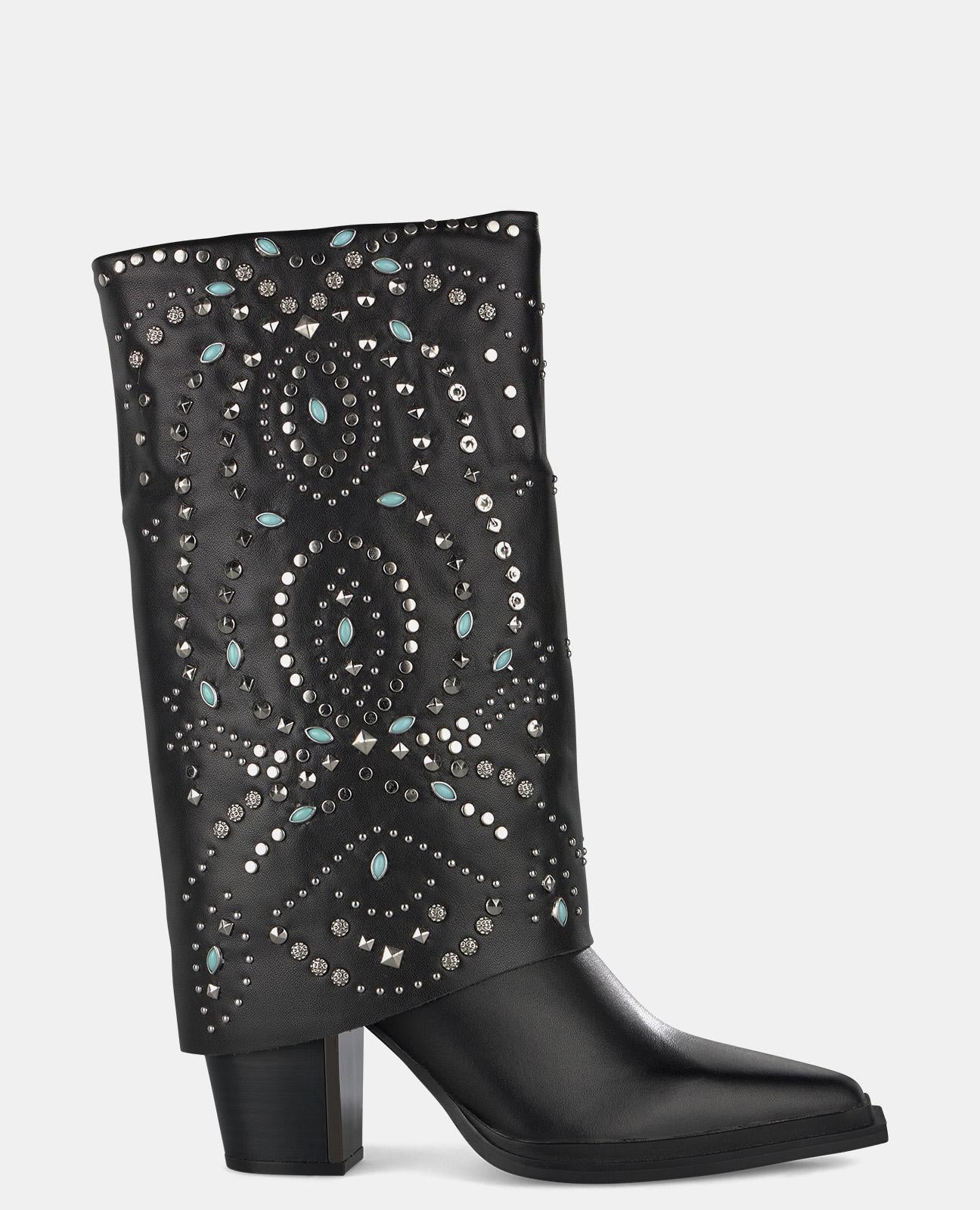 BOTA POLAINA CON TACHAS