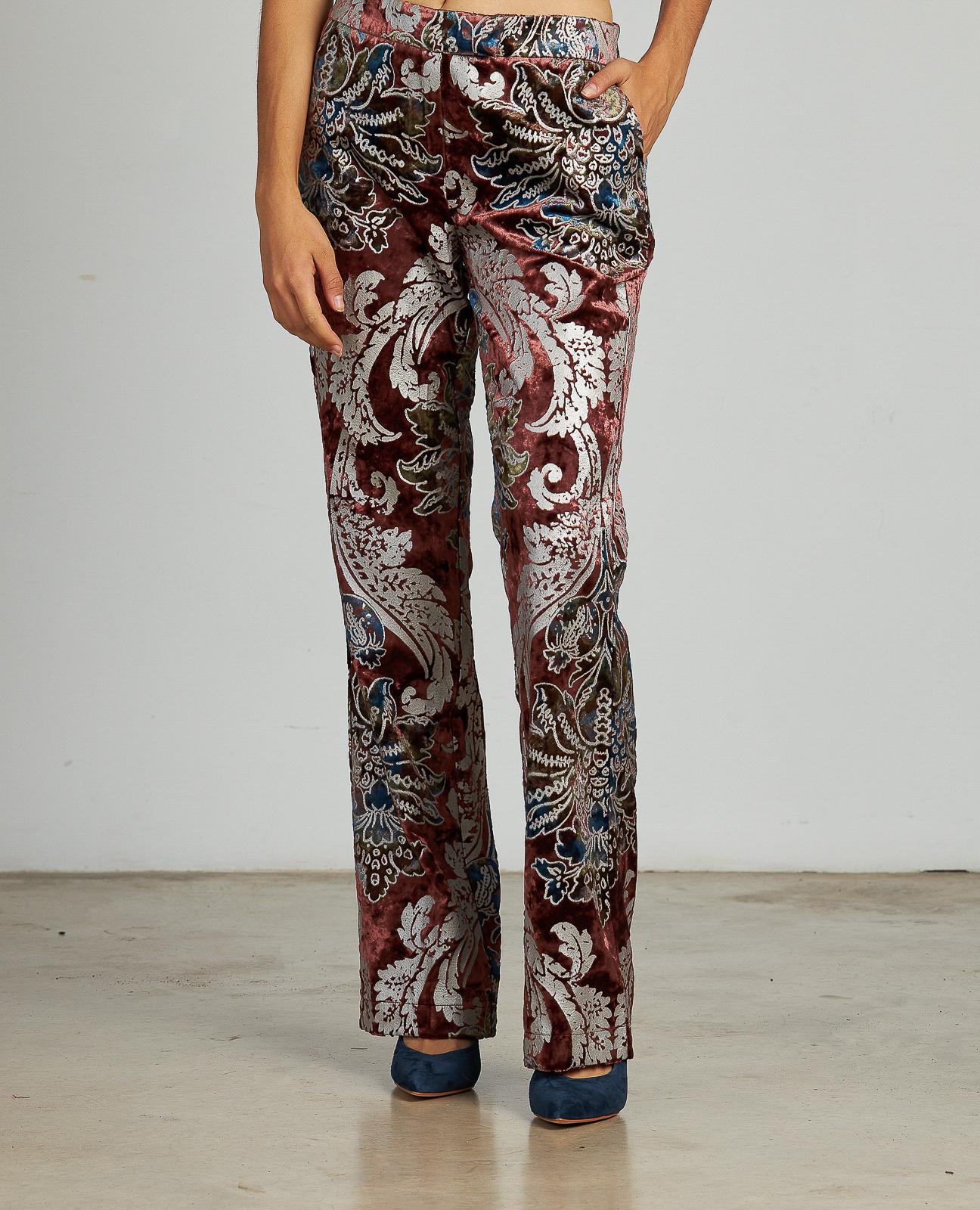 PANTALÓN RECTO EFECTO TERCIOPELO