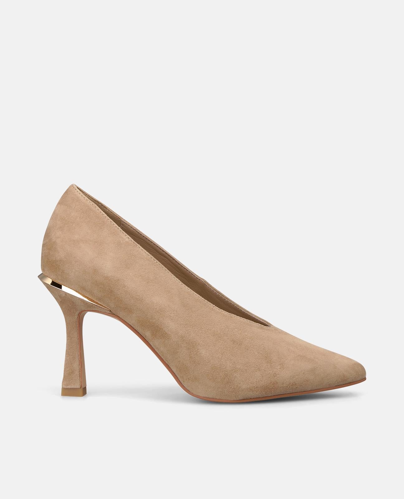 ZAPATO TACÓN DE ANTE