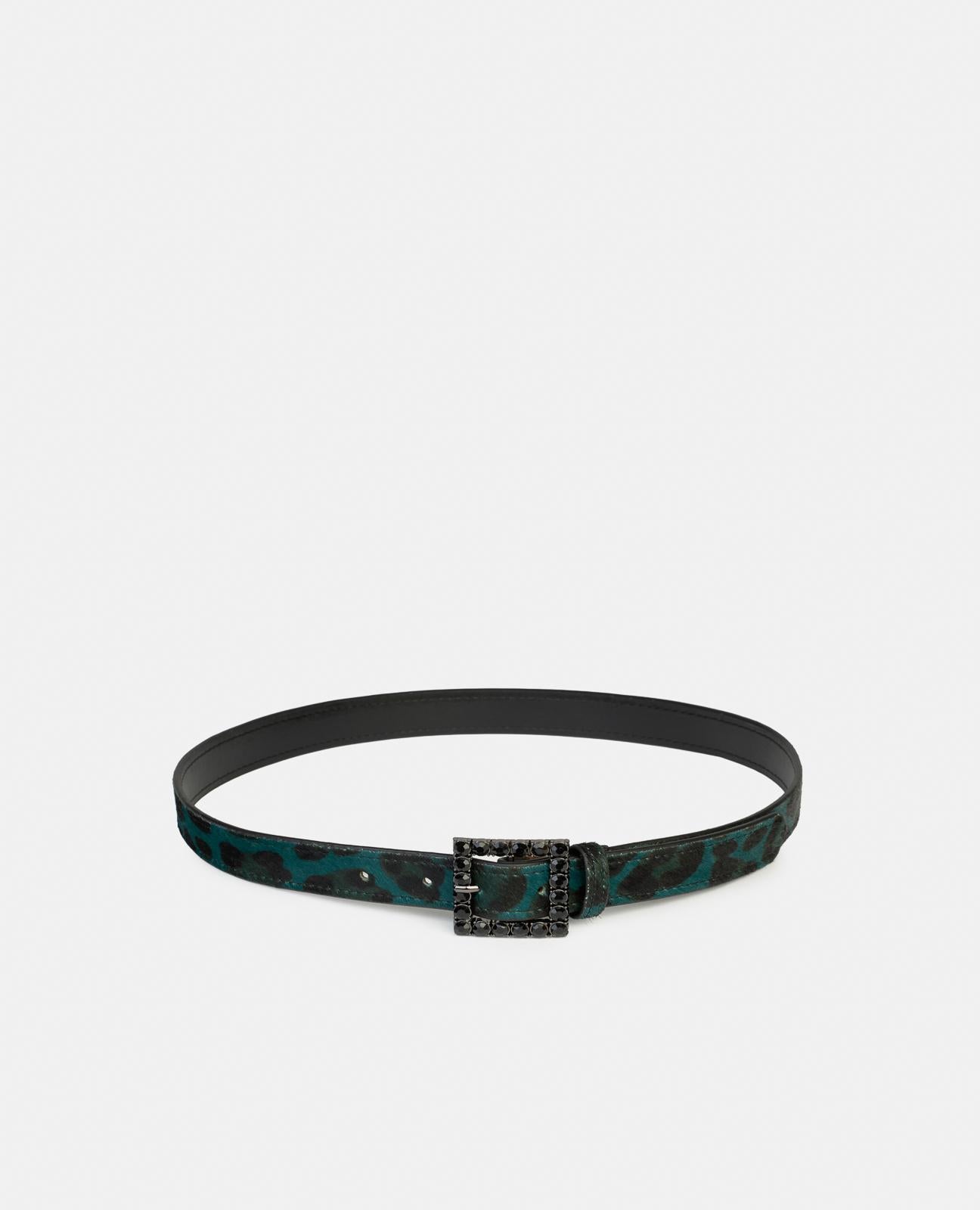 BUCKLE BELT WITH RHINESTONES