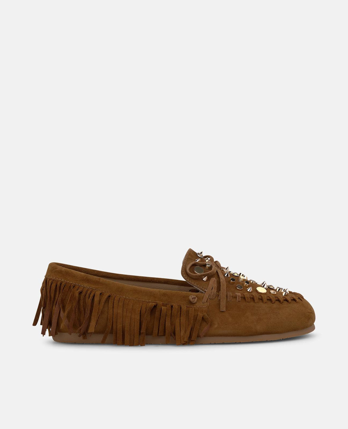 MOCASÍN DE ANTE CON FLECOS