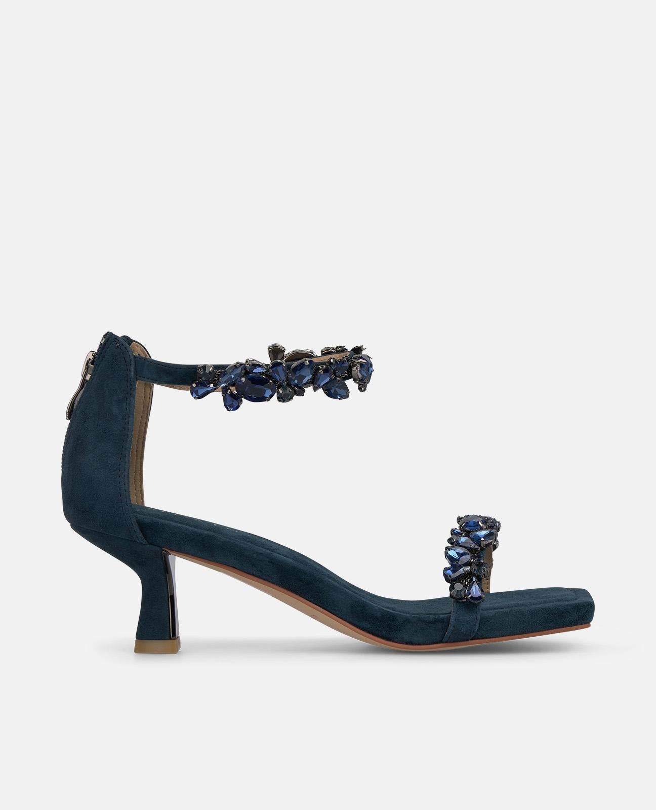 SANDALIA TACÓN CHUPETE PEDRERÍA